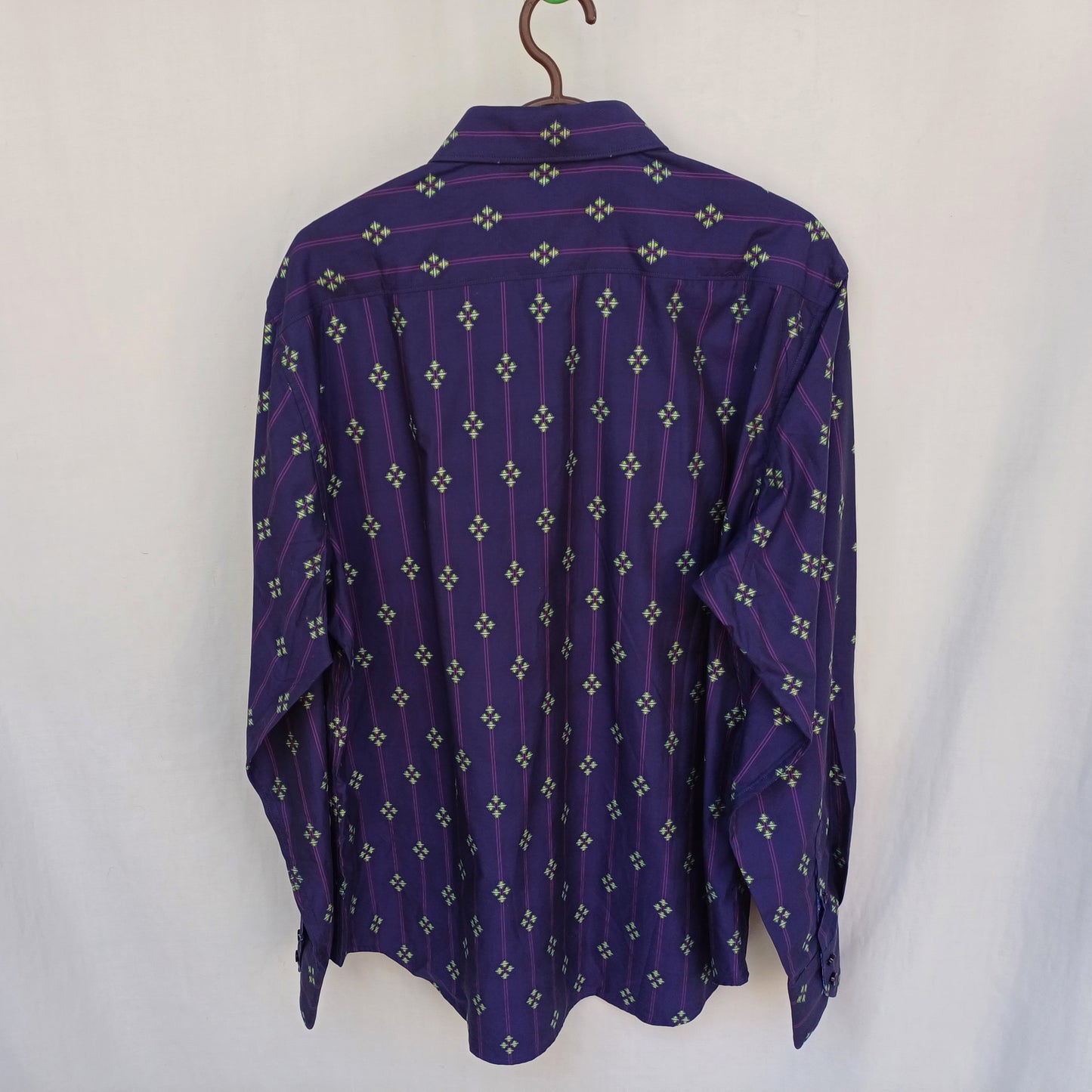 New With Tags $278 Robert Graham Classic Fit Button Shirt Mens L