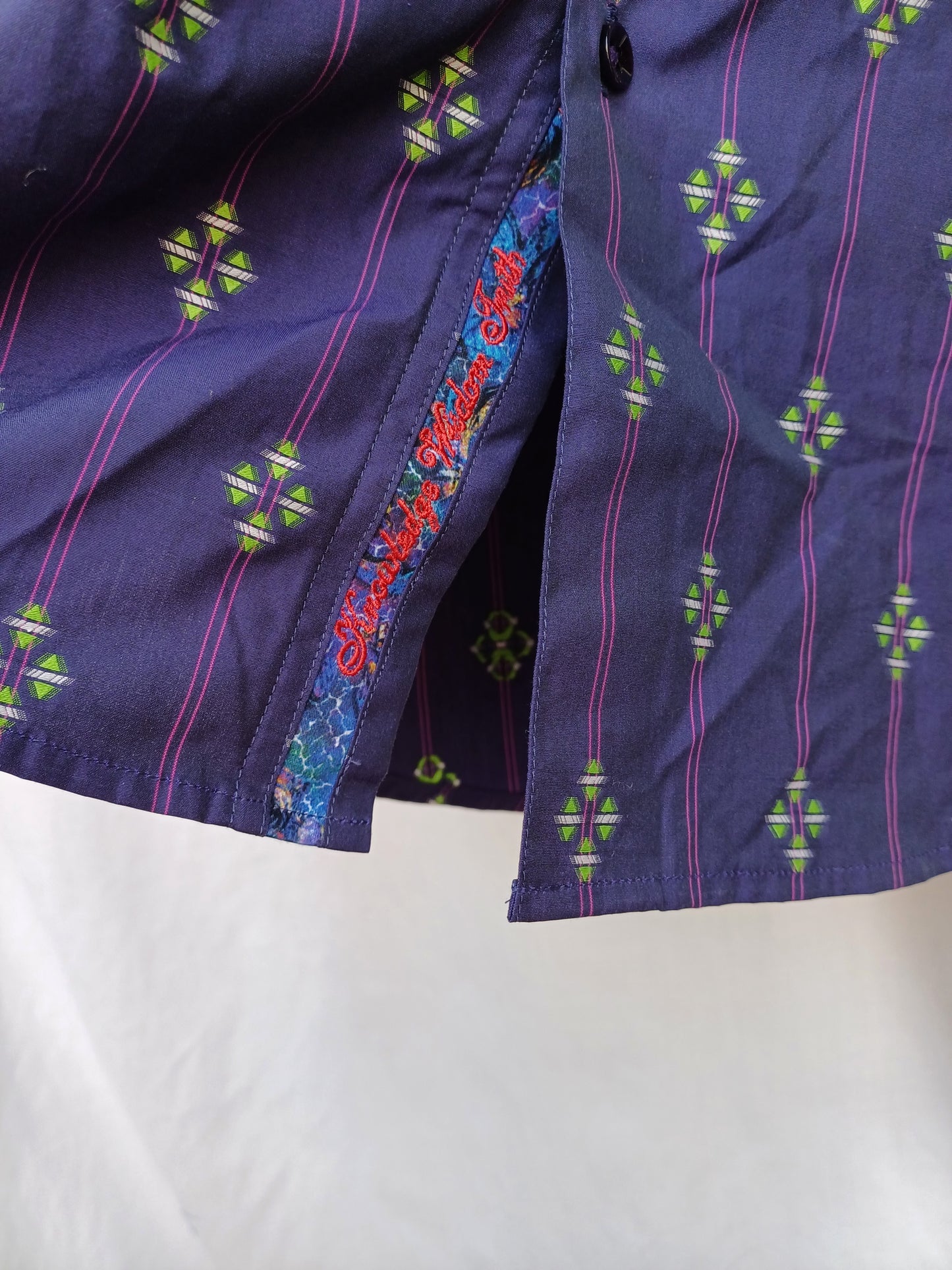 New With Tags $278 Robert Graham Classic Fit Button Shirt Mens L