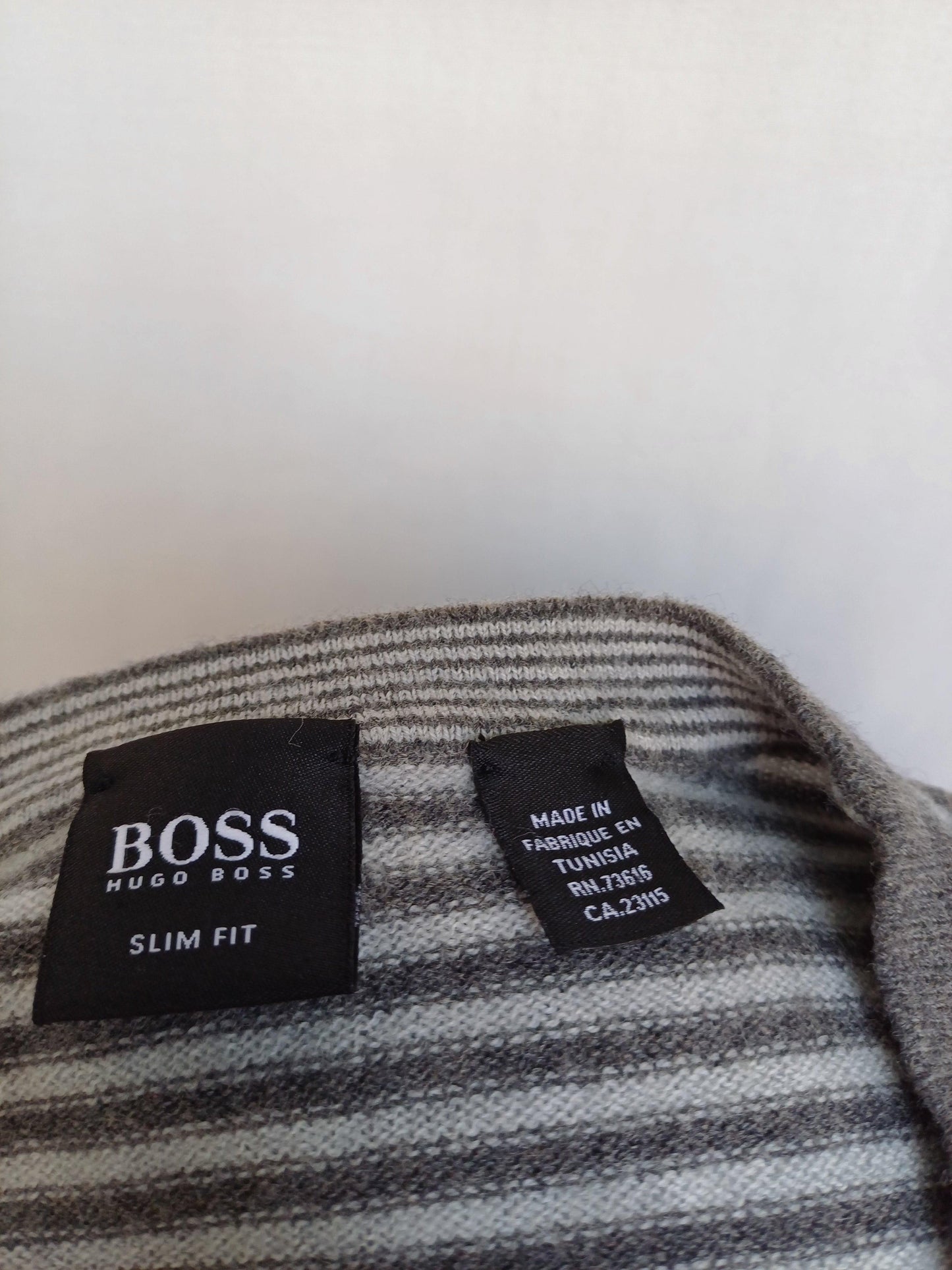 New Without Tags Hugo Boss Slim Fit Wool Pullover Sweater Mens XL