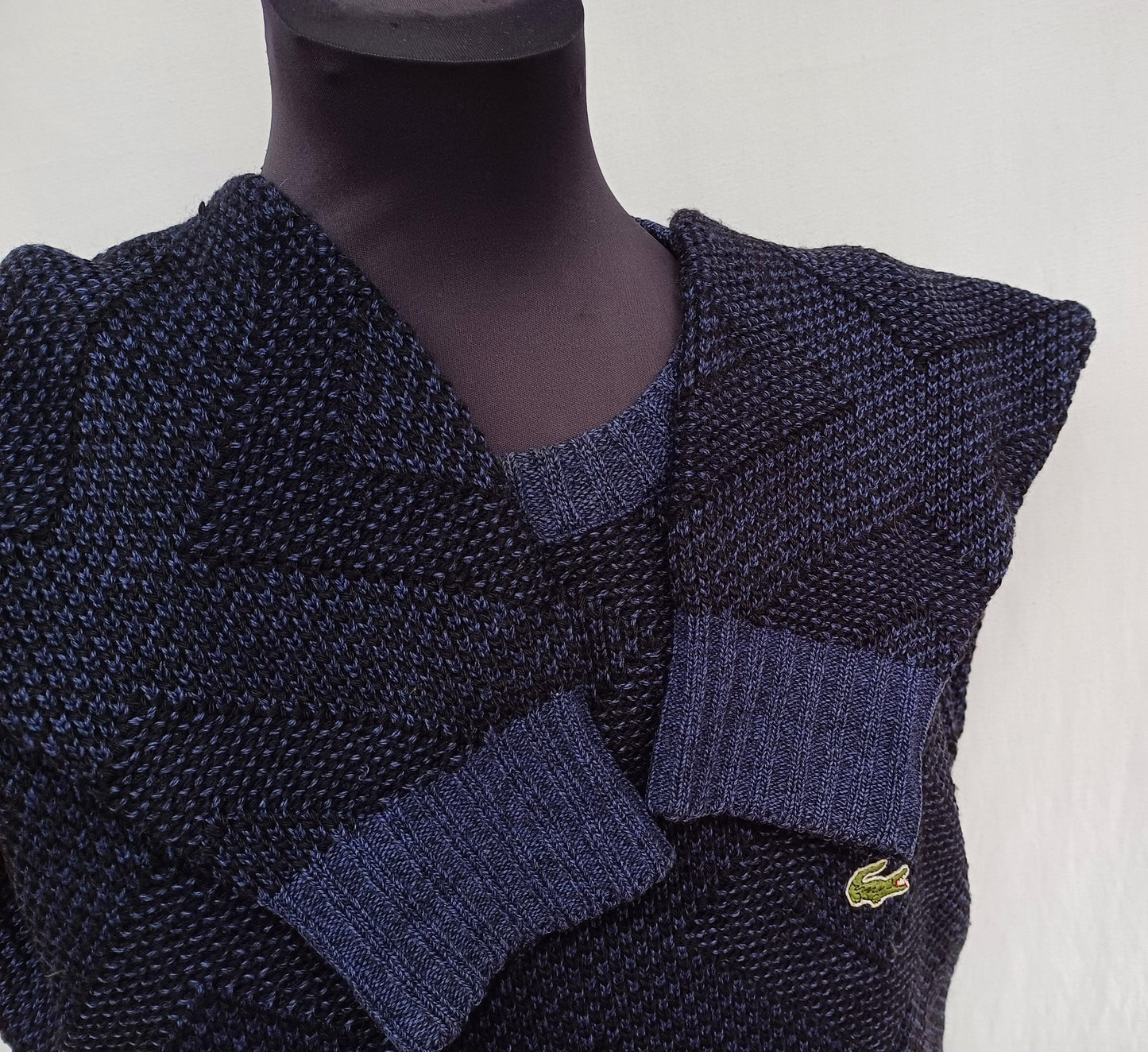 Vintage Chemise Lacoste Wool/Acrylic Pullover Sweater Mens XL