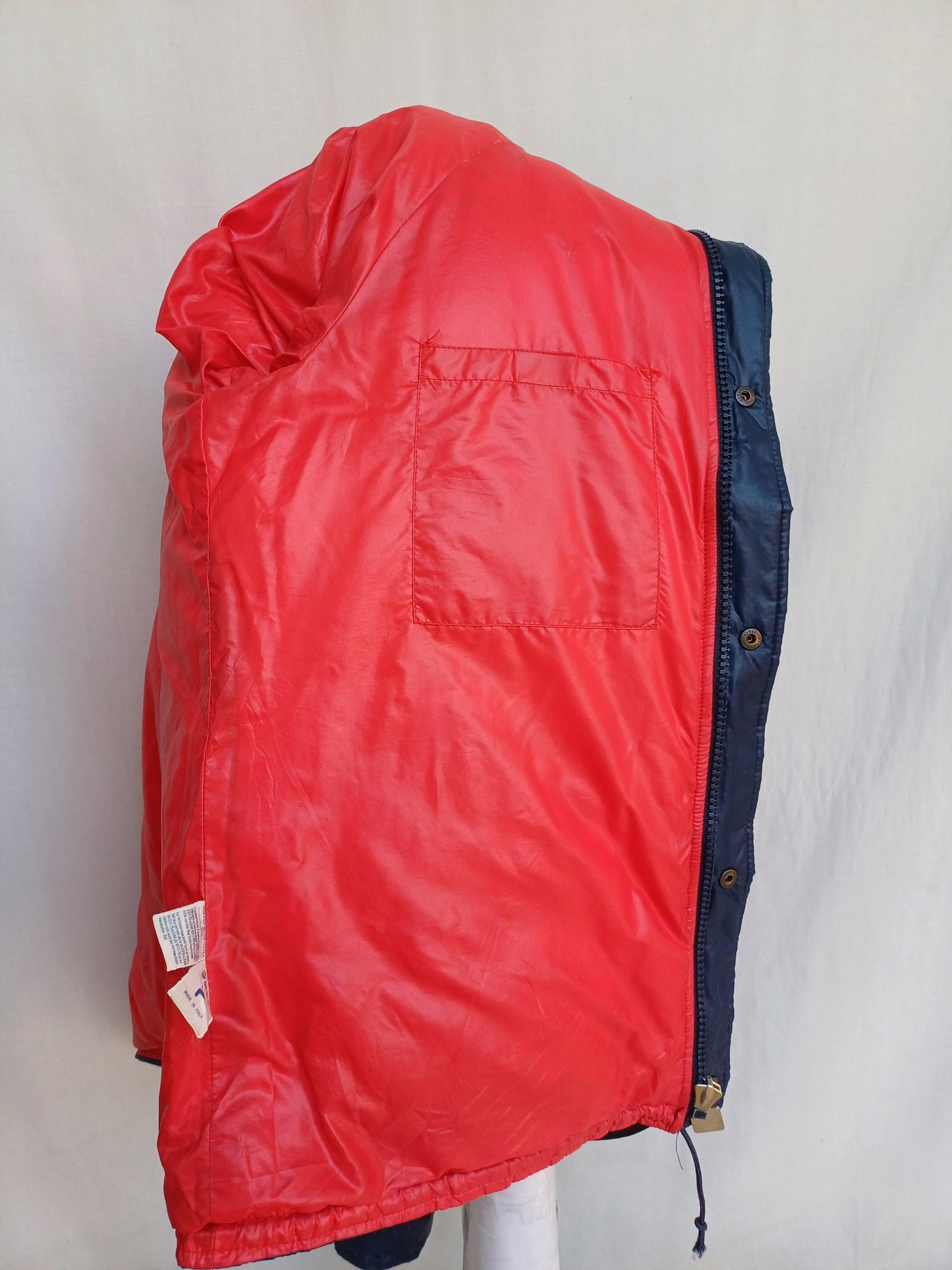 Vintage FILA Shiny Goose Down Nylon Puffer Jacket Mens M