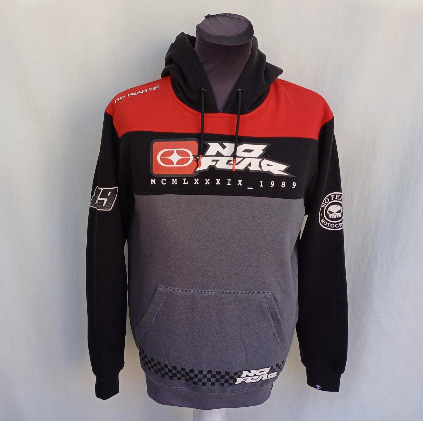 No Fear Motocross MX Pullover Hoodie Mens S