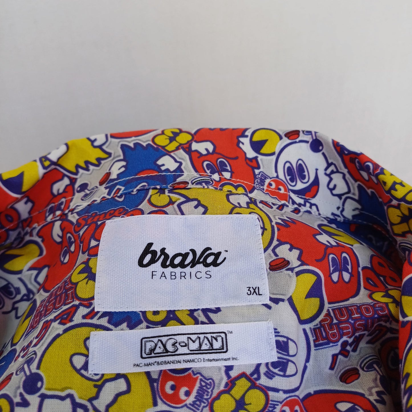 Brava Fabrics X Pac Man Cotton Button Shirt Mens 3XL