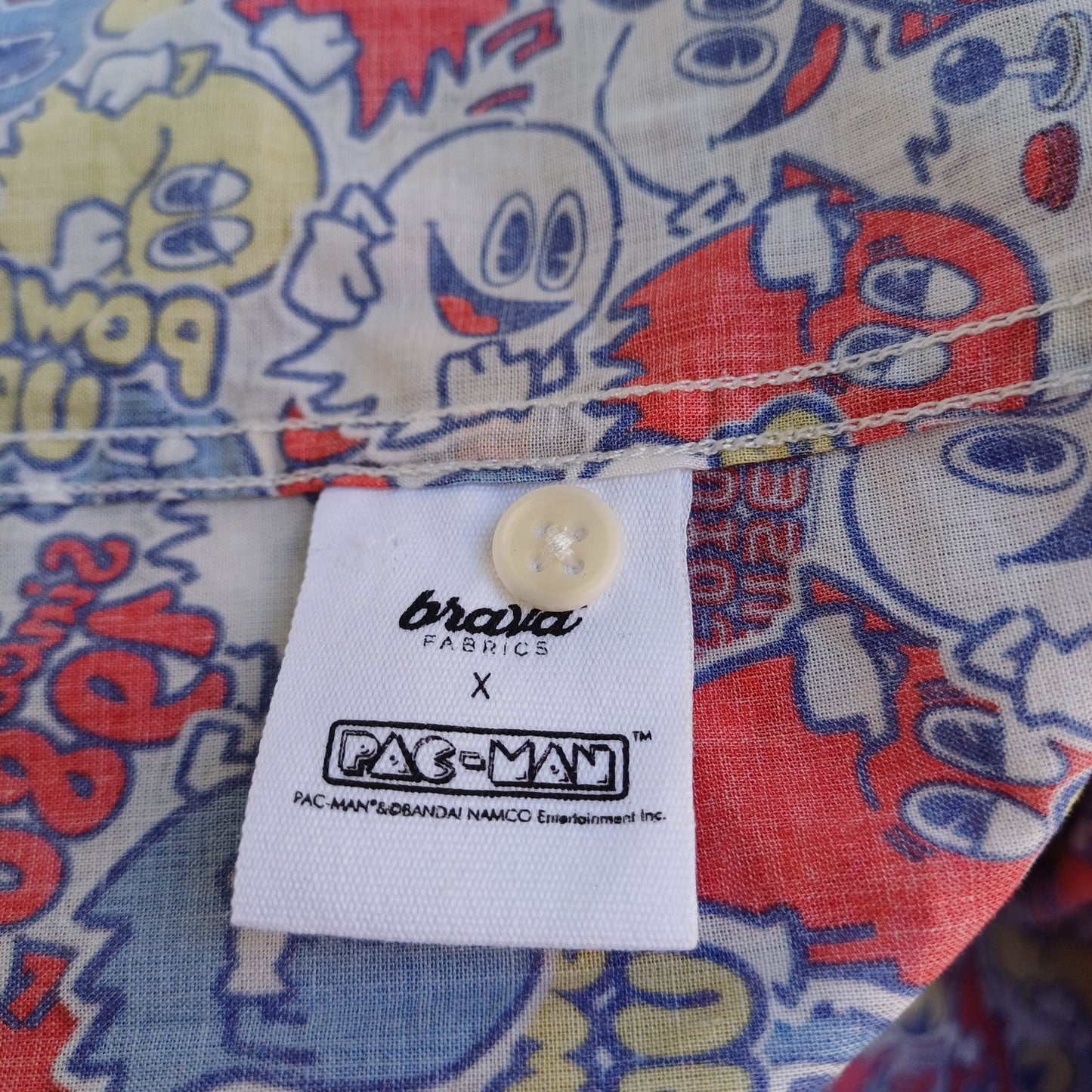 Brava Fabrics X Pac Man Cotton Button Shirt Mens 3XL