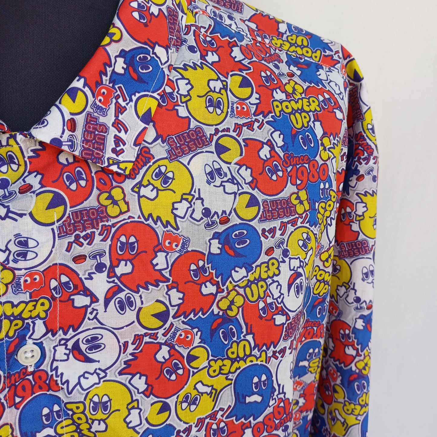Brava Fabrics X Pac Man Cotton Button Shirt Mens 3XL