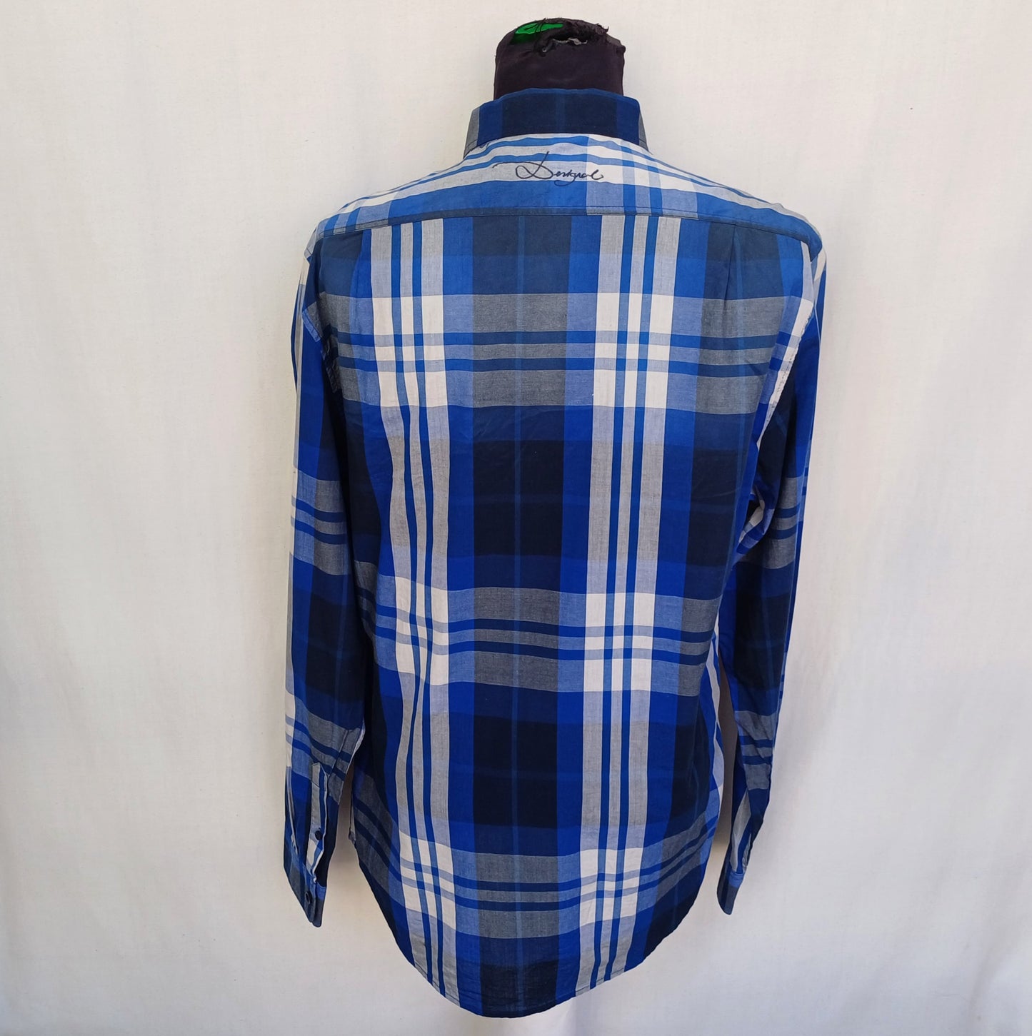 Desigual Regular Fit Cotton Button Down Shirt Mens L