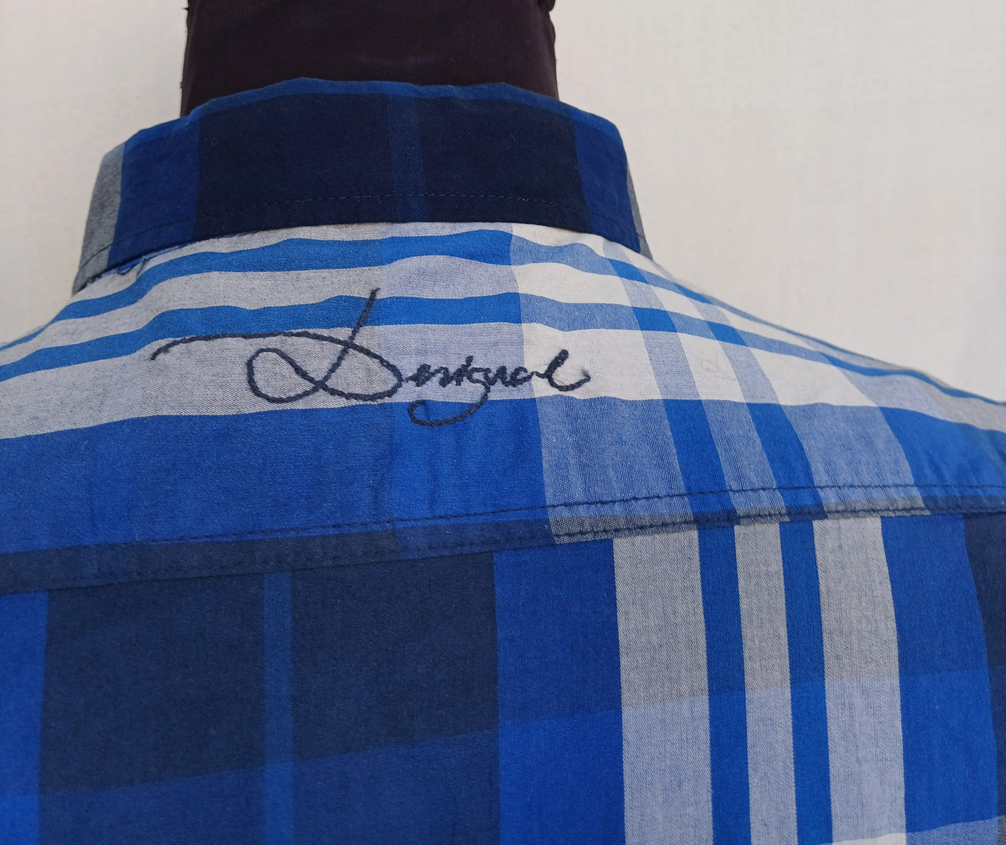 Desigual Regular Fit Cotton Button Down Shirt Mens L