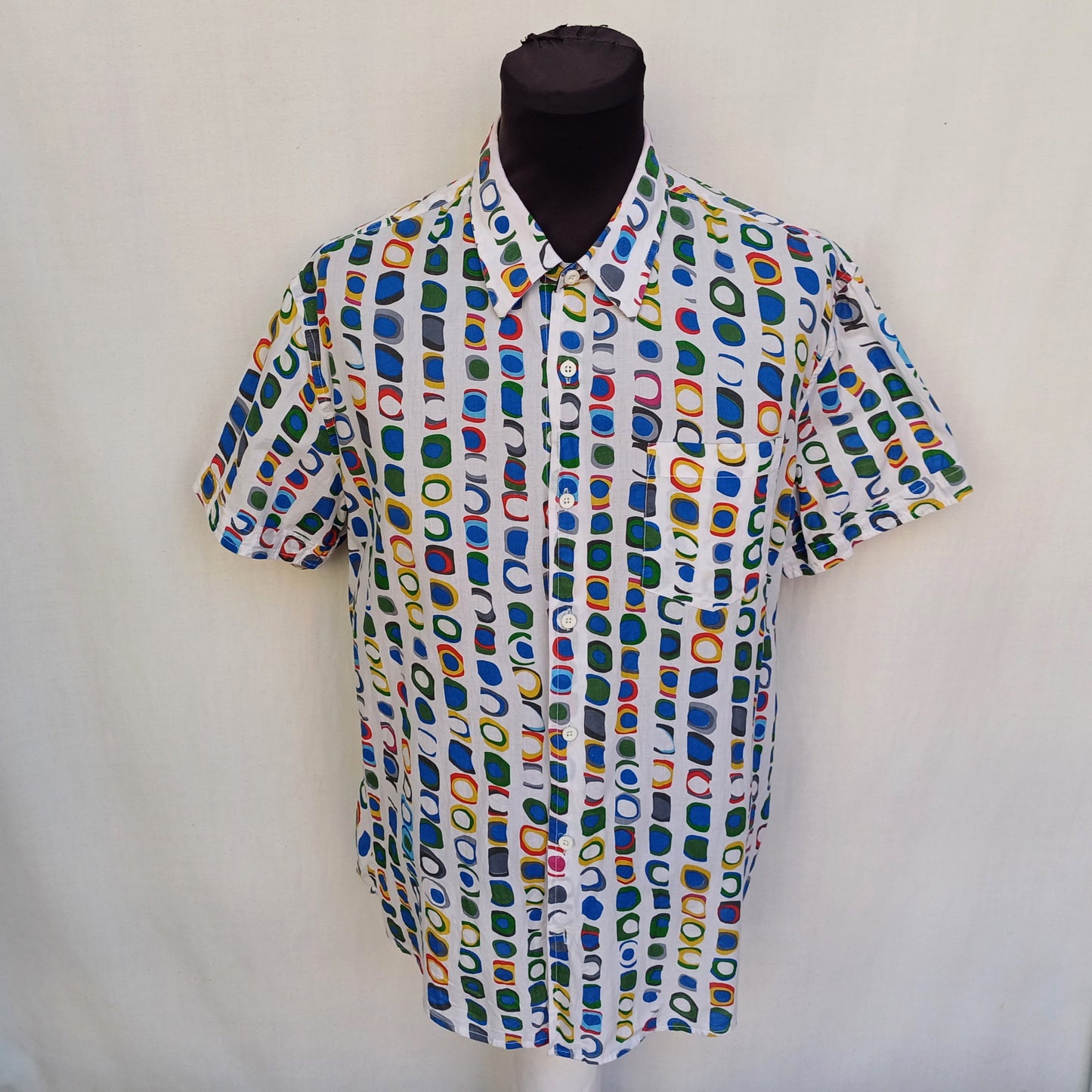 Desigual Regular Fit Cotton Button Shirt Mens XL