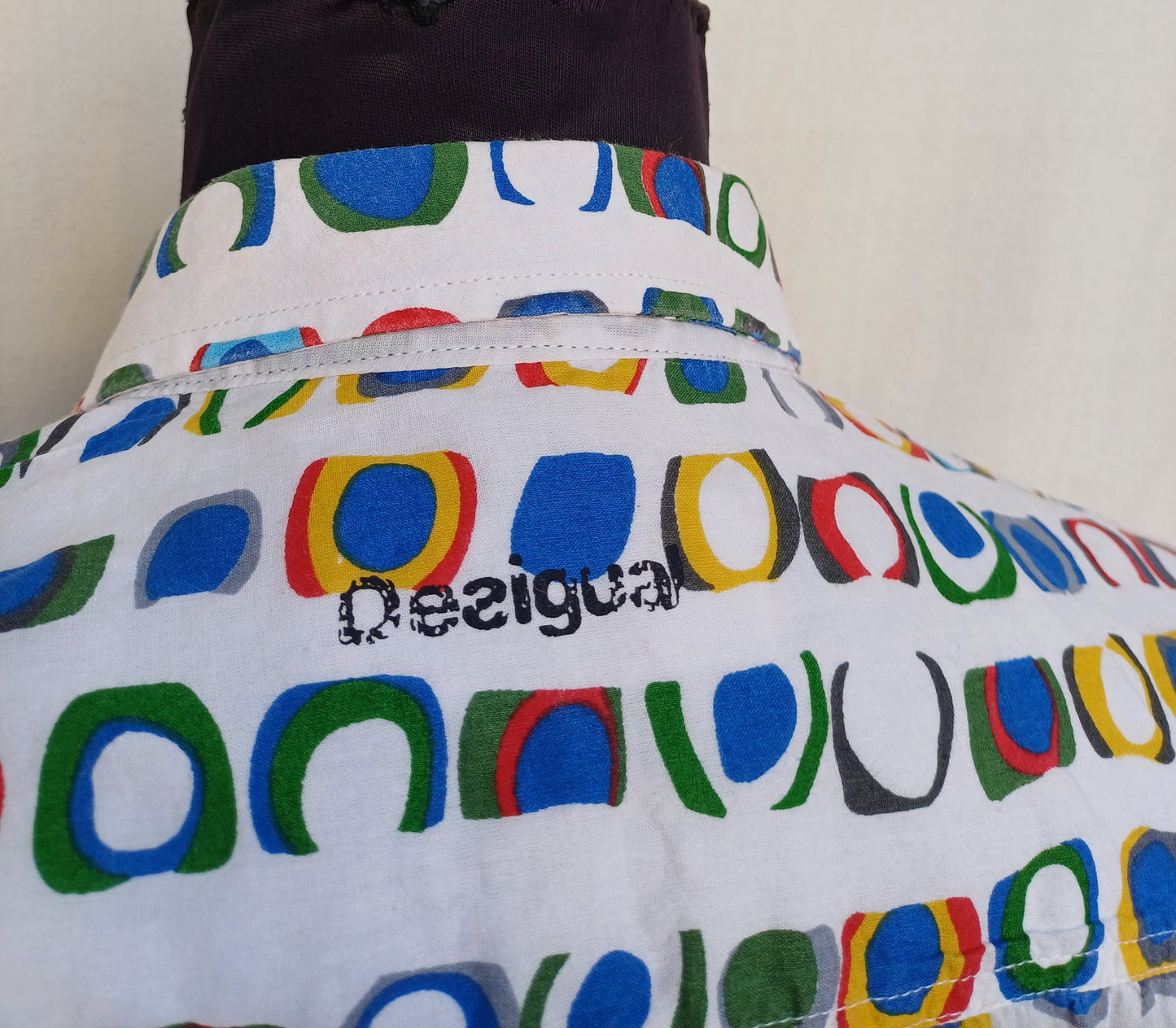 Desigual Regular Fit Cotton Button Shirt Mens XL