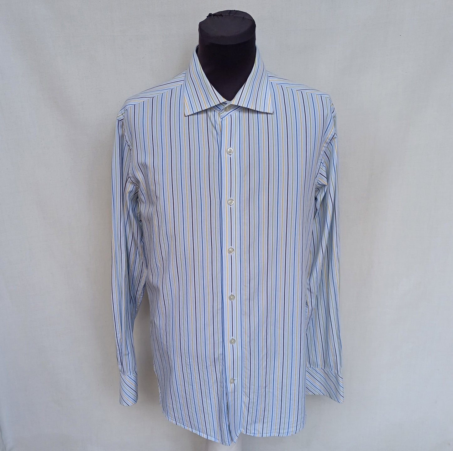Katharine Hamnett London 100% Cotton Button Shirt Size 42/16.5