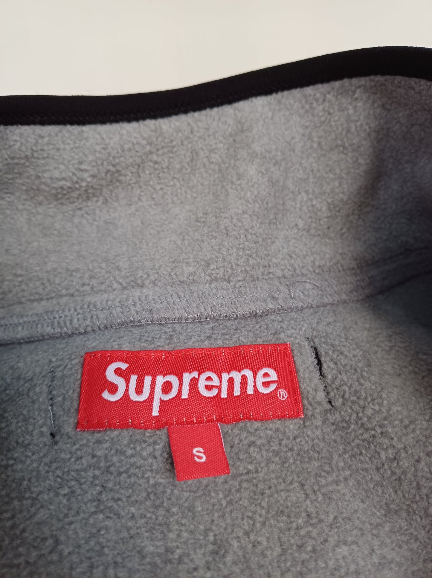 NWOT Supreme F/W 2015 Polartec Fleece Vest Gray Full Zip Gilet Size Mens S Top