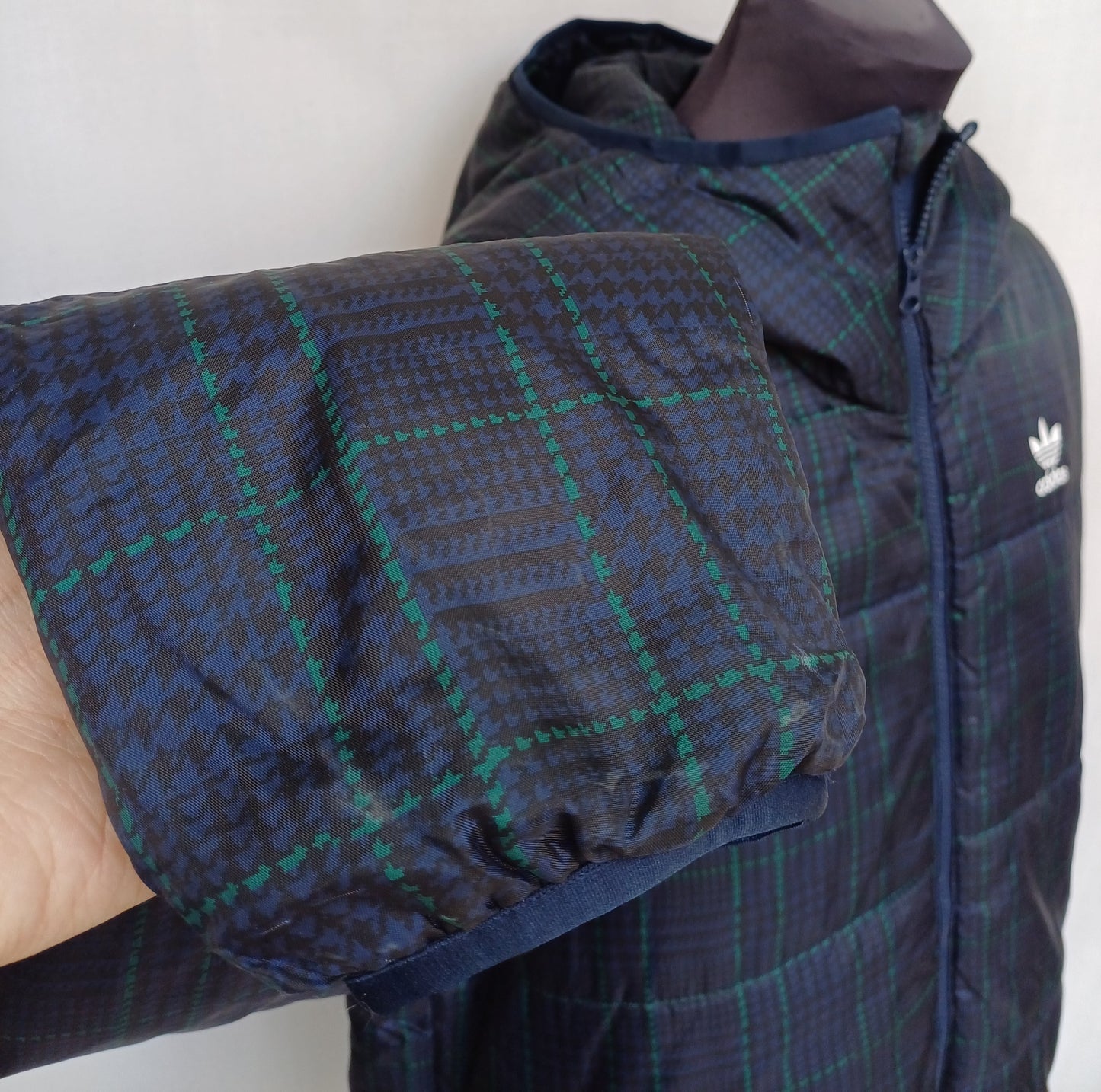 Adidas Originals 2019 Padded Tartan Jacket Mens M