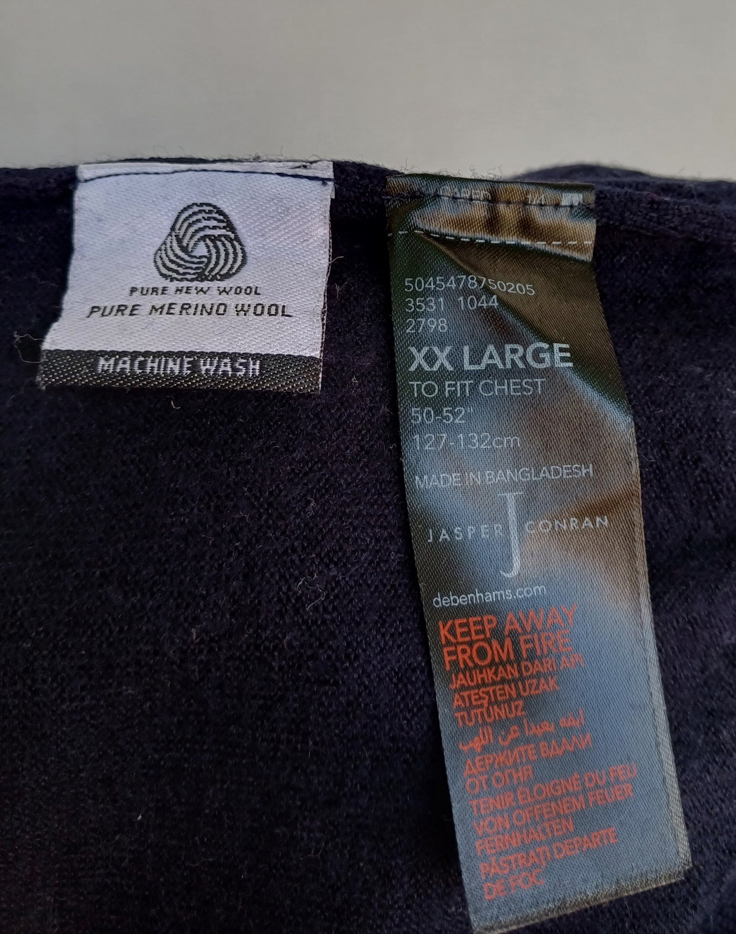 Jasper Conran Merino Wool Pullover Sweater Mens 2XL