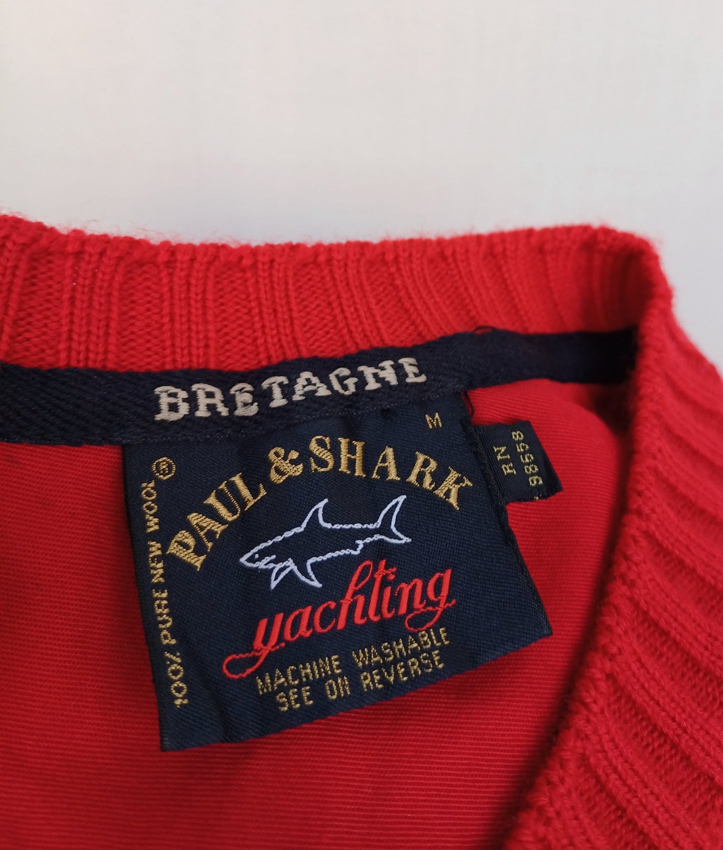 Paul & Shark Yachting Bretagne Wool Pullover Vest Mens M
