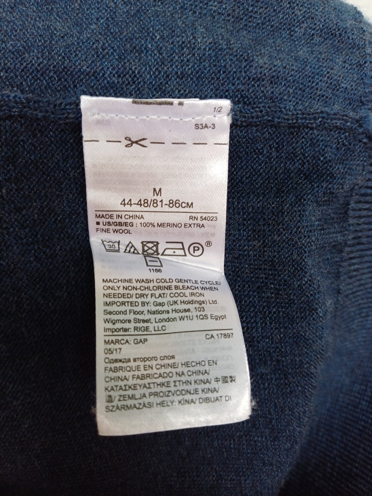 GAP 100% Merino Wool Pullover Sweater Mens M