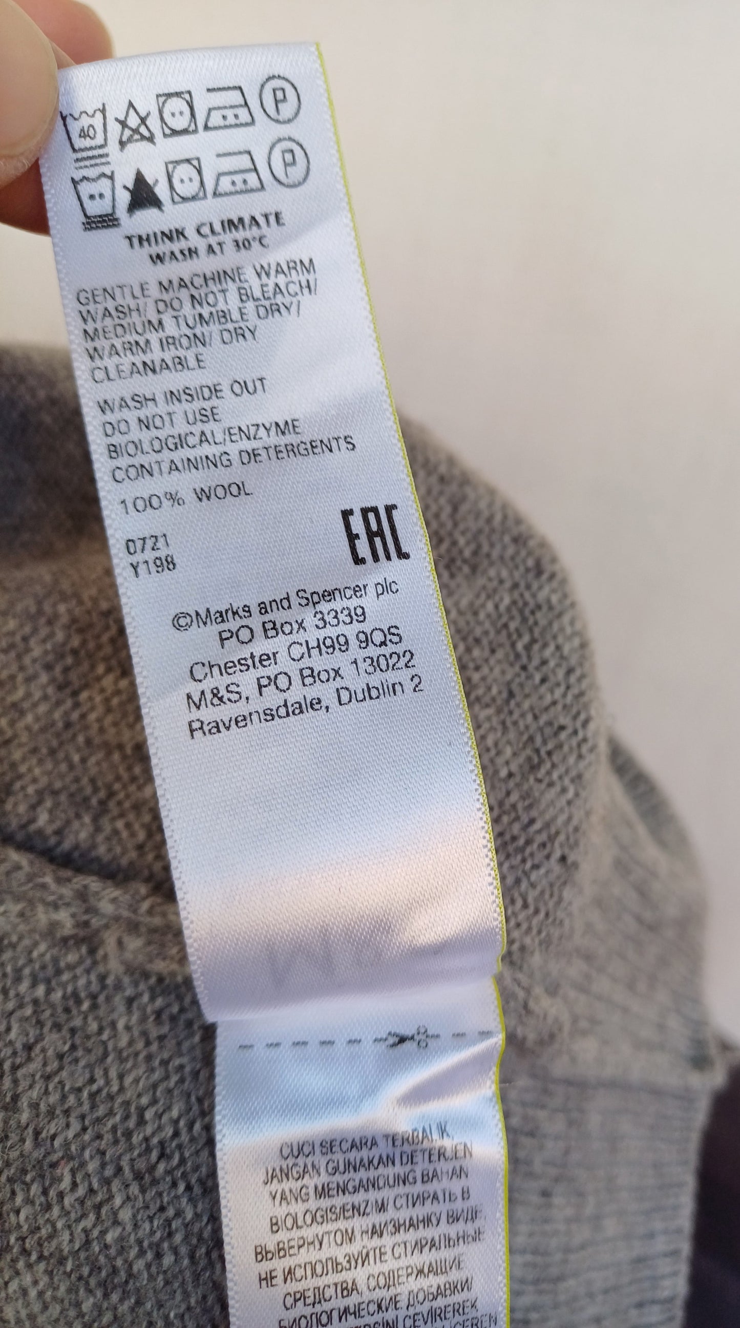 M&S Lambswool Pullover Sweater Mens 2XL