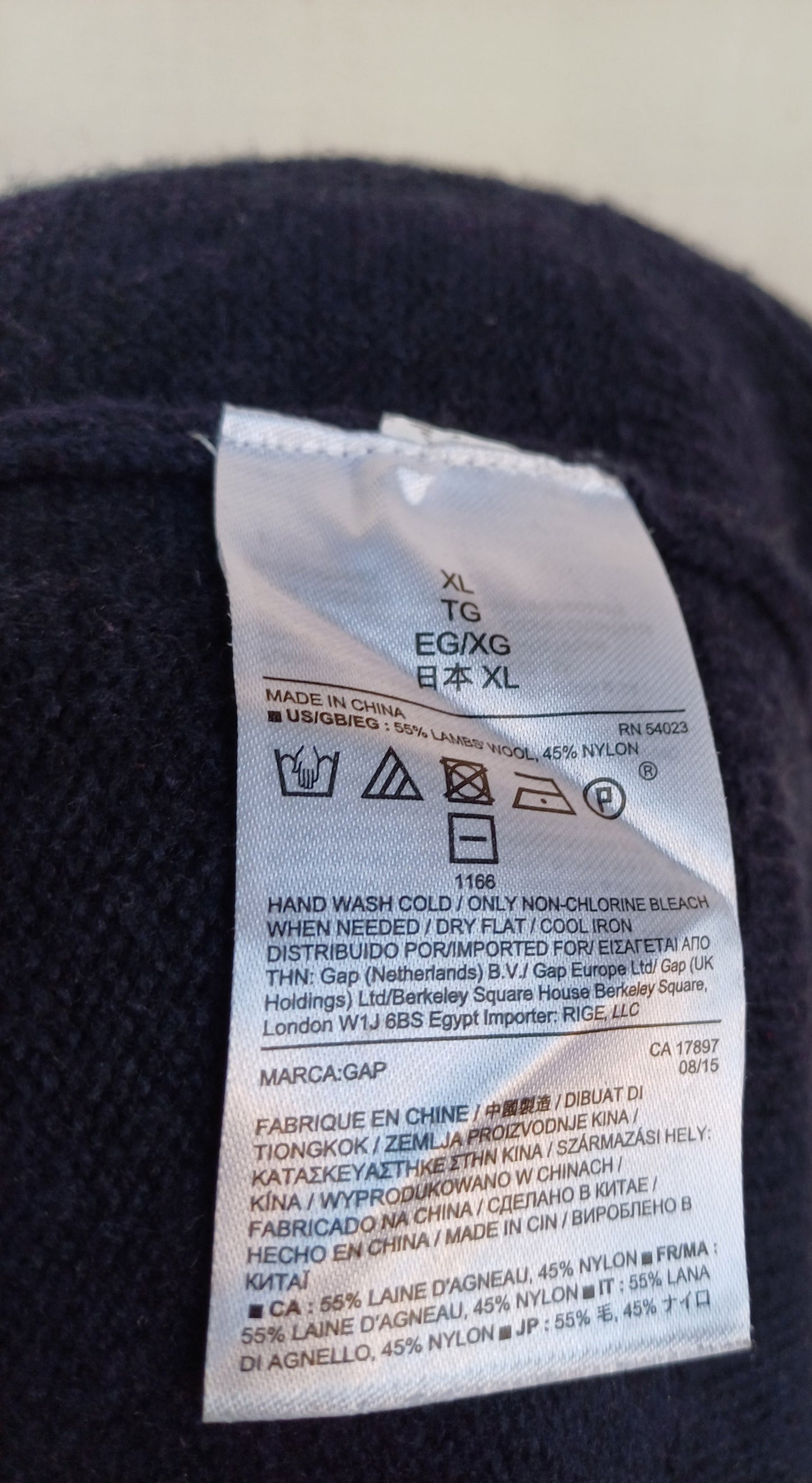 GAP Lambswool/Nylon Pullover Sweater Mens XL