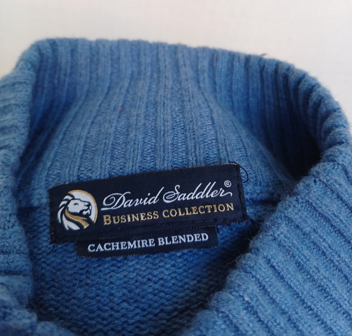 David Saddler Business Collection Wool/Cashmere Button Cardigan Sweater 54/Mens XL