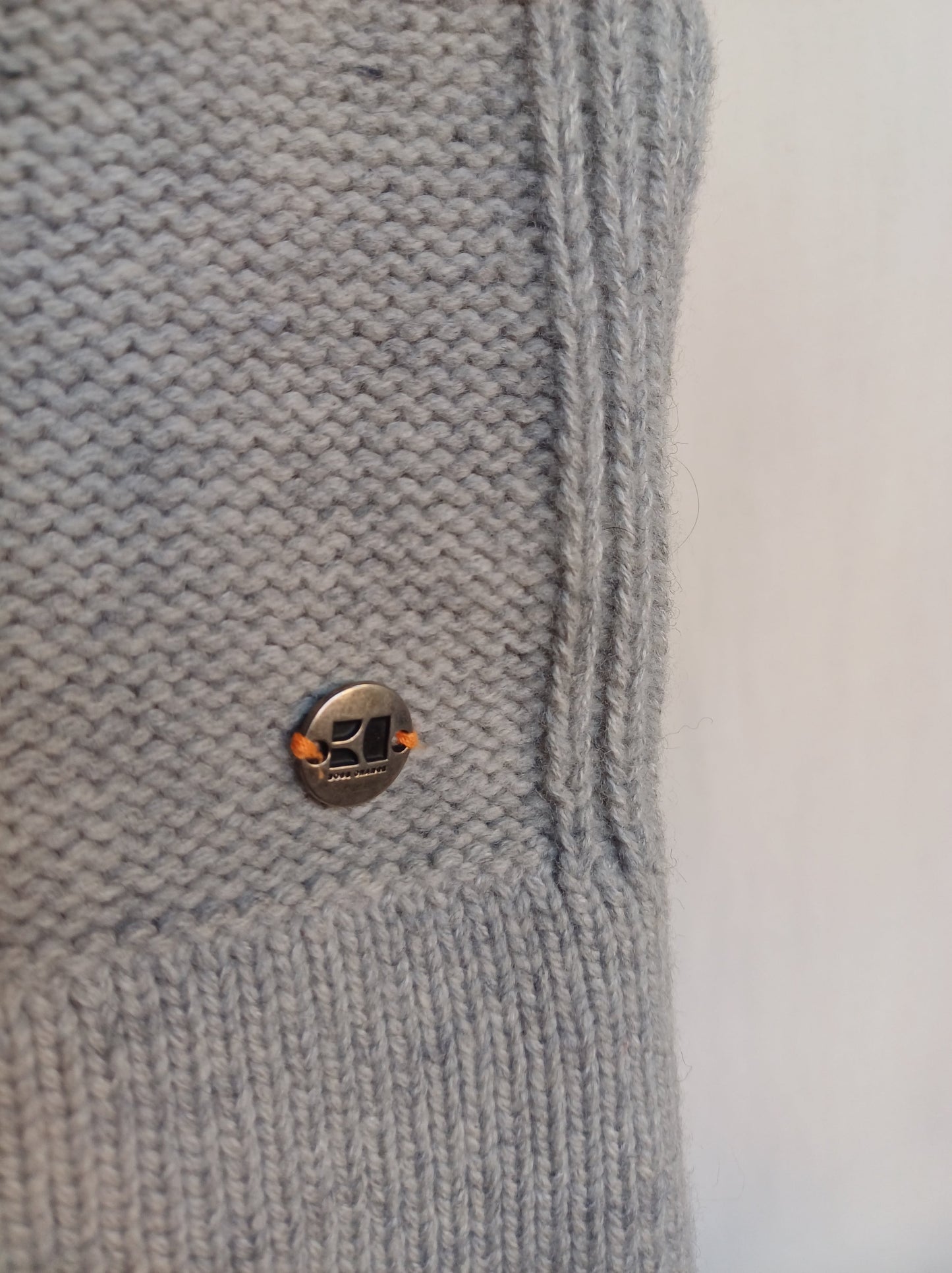 Hugo Boss Orange Wool/Cotton Button Pullover Knit Sweater Mens M