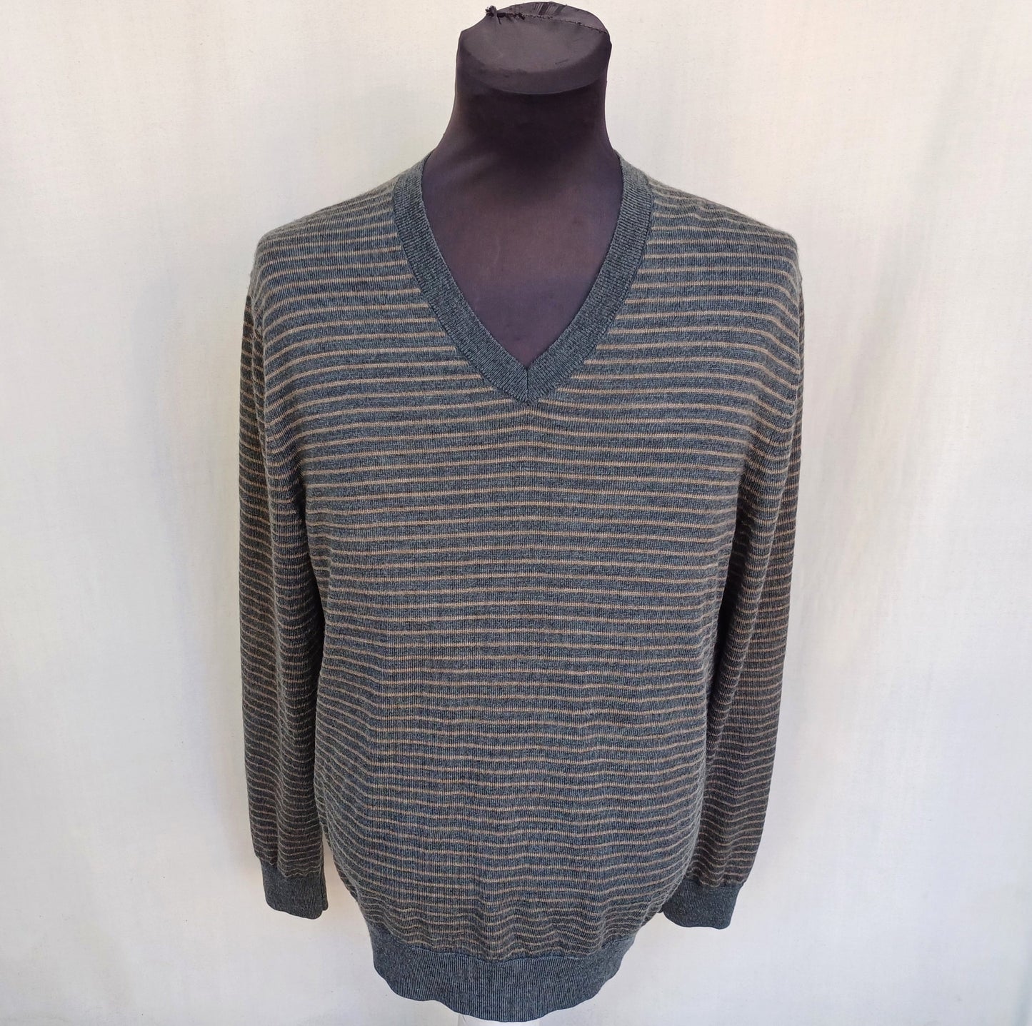 Banana Republic Striped Merino Wool Sweater Mens L