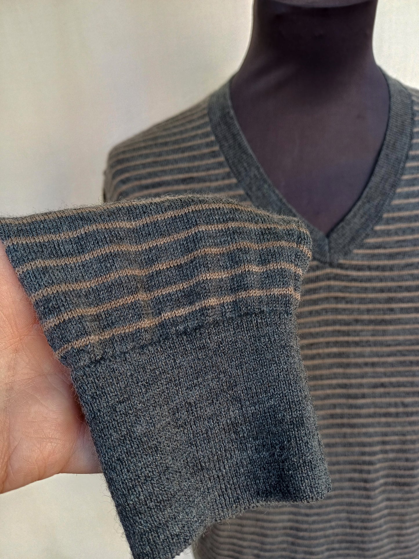 Banana Republic Striped Merino Wool Sweater Mens L