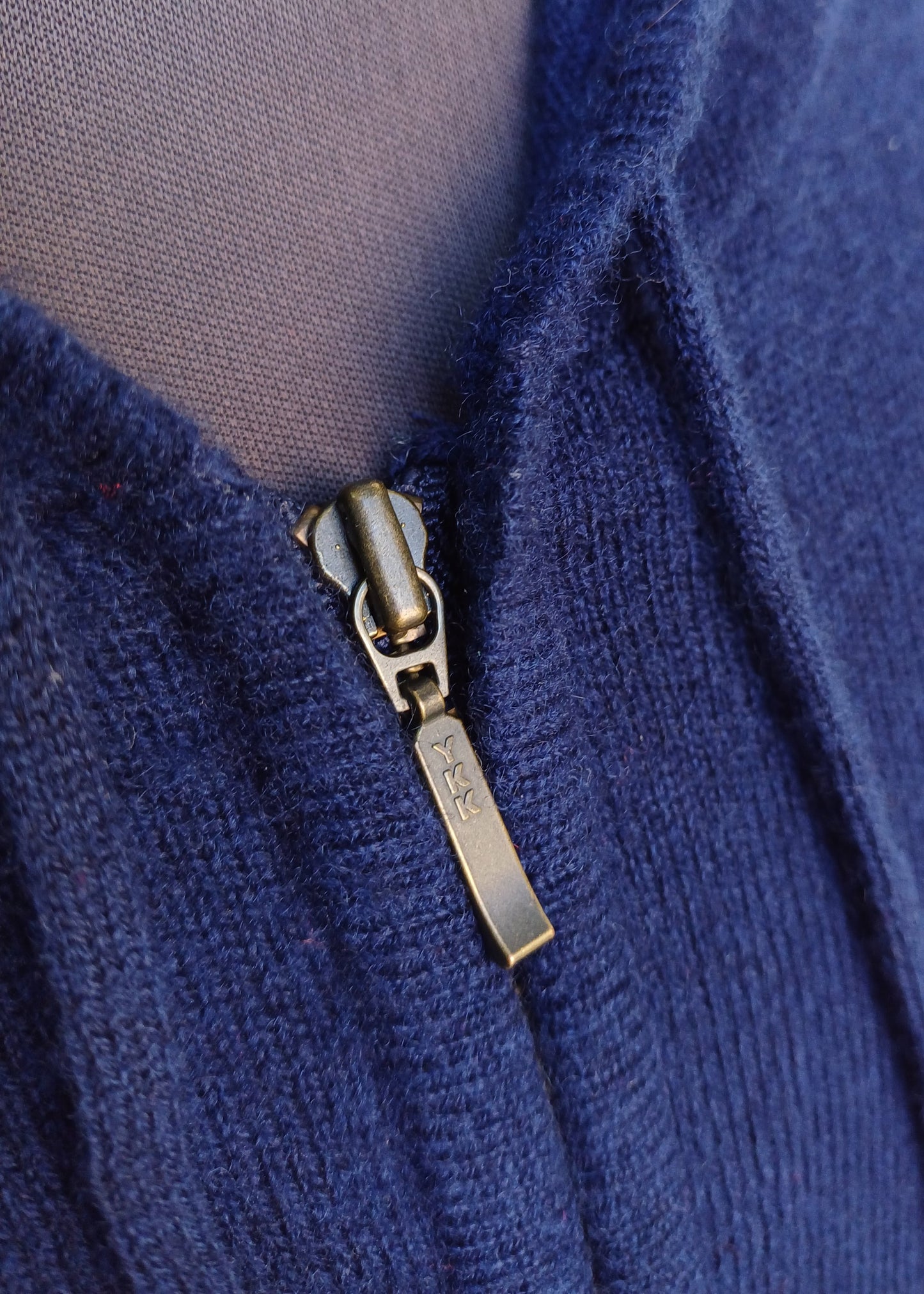 Woolovers Full Zip Wool/Cashmere Hodded Cardigan Sweater Mens L