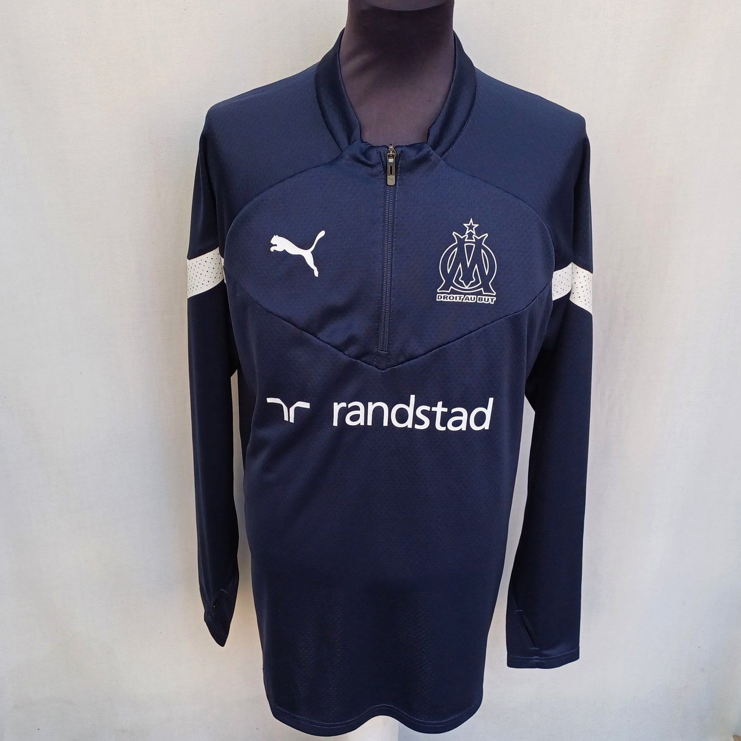 Olympique Marseille 2022/23 Puma Zip Training Sweater Mens XL