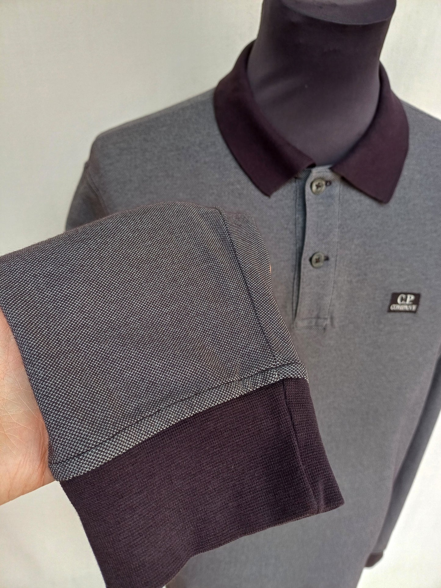 CP Company Tacting Long Sleeve polo Button Shirt Mens M