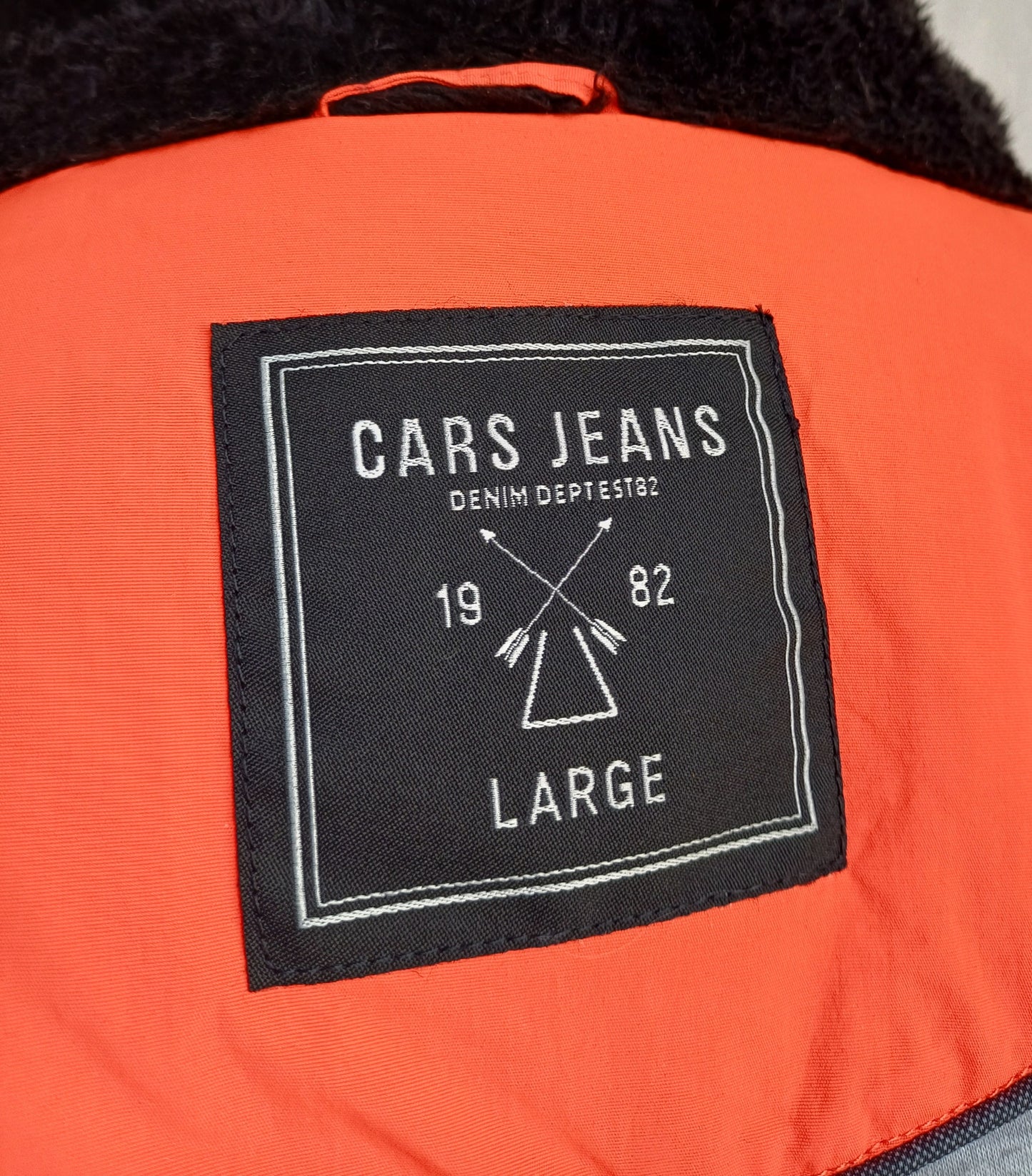 Cars Jeans Zagare Faux Fur Parka Padded Jacket Mens L