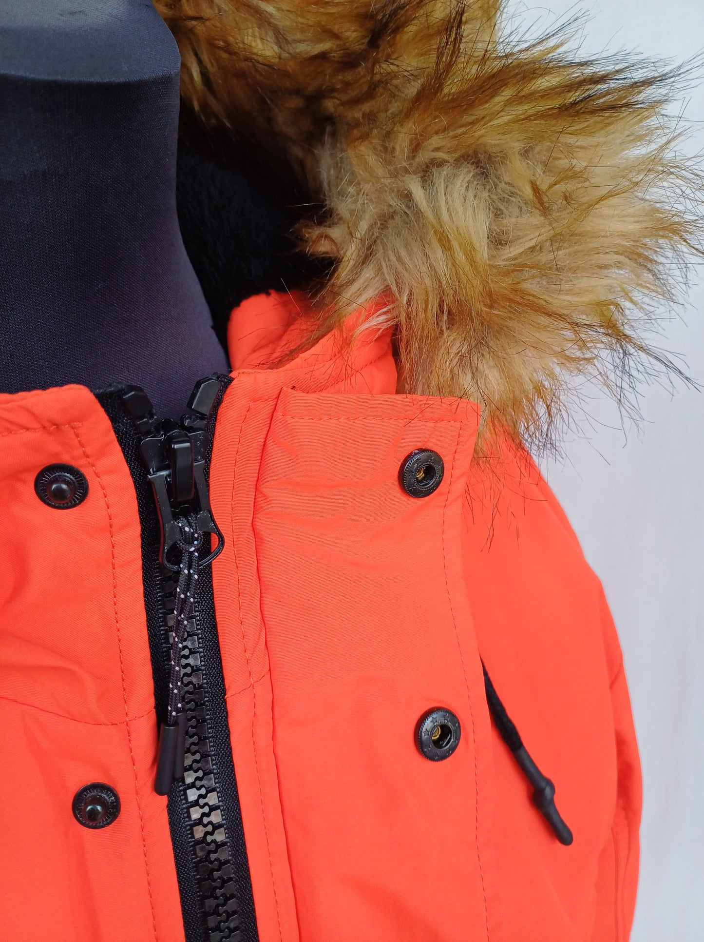 Cars Jeans Zagare Faux Fur Parka Padded Jacket Mens L