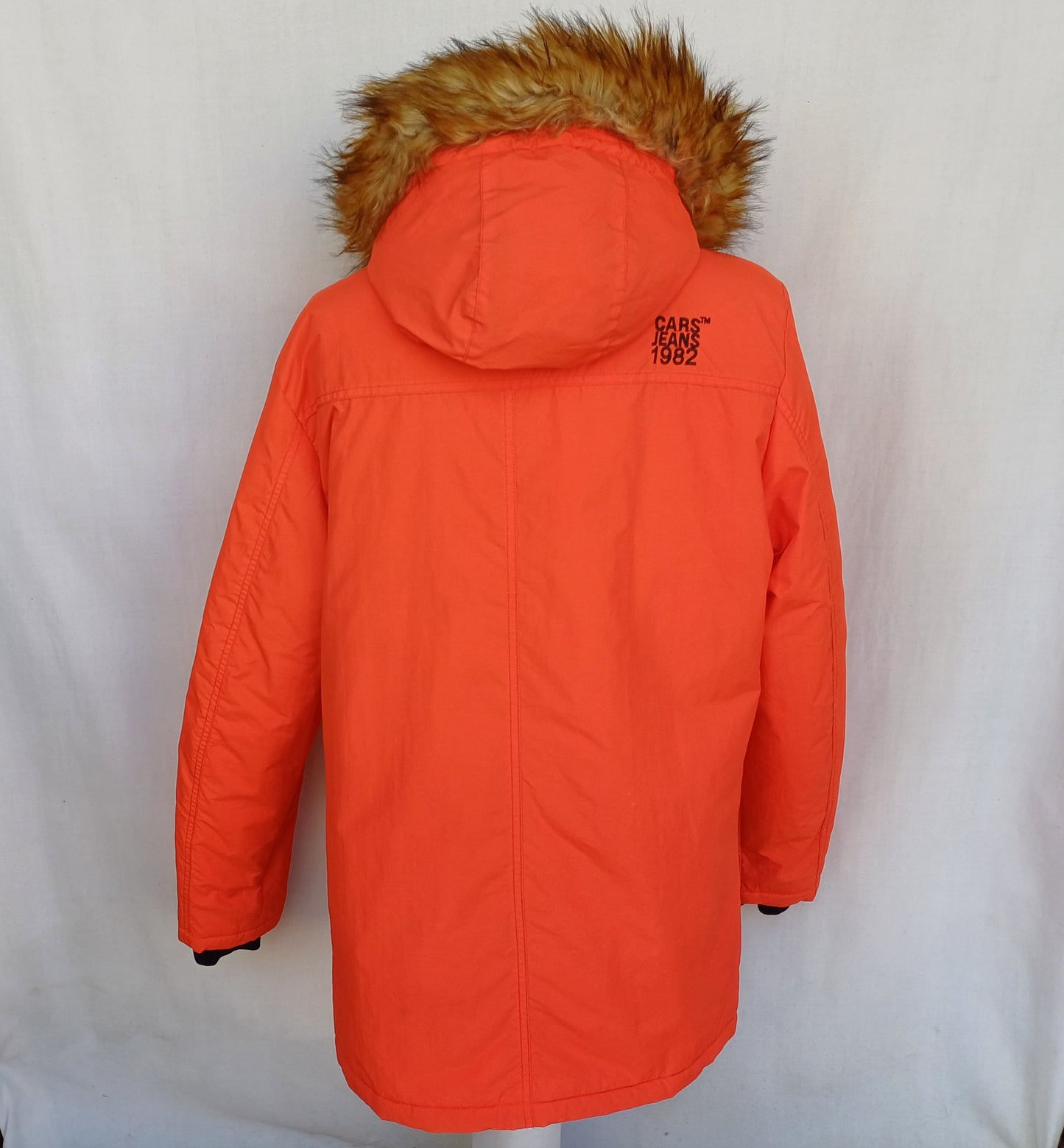 Cars Jeans Zagare Faux Fur Parka Padded Jacket Mens L