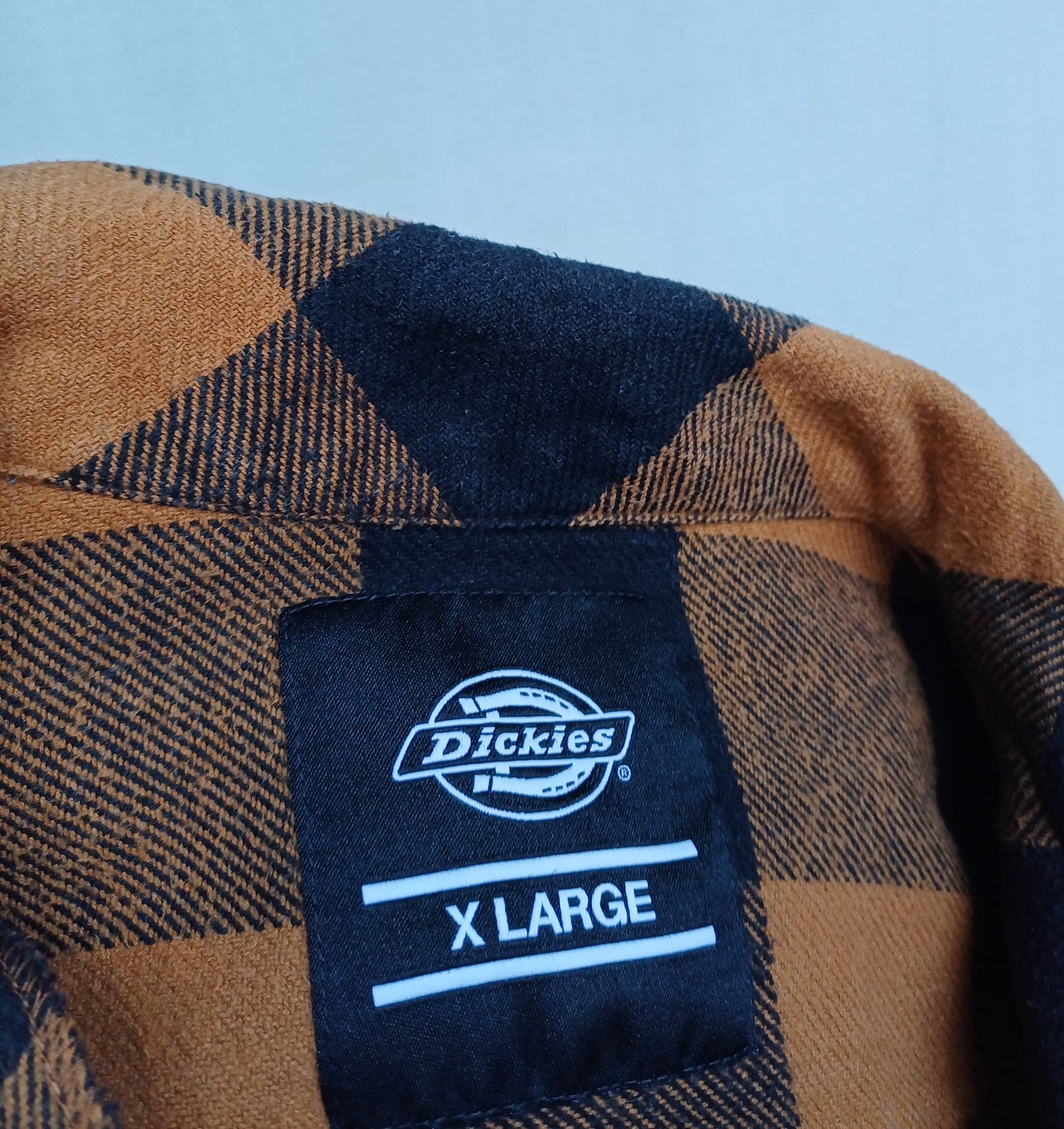 Dickies Plaid Cotton Button Up Flannel Shirt Mens XL
