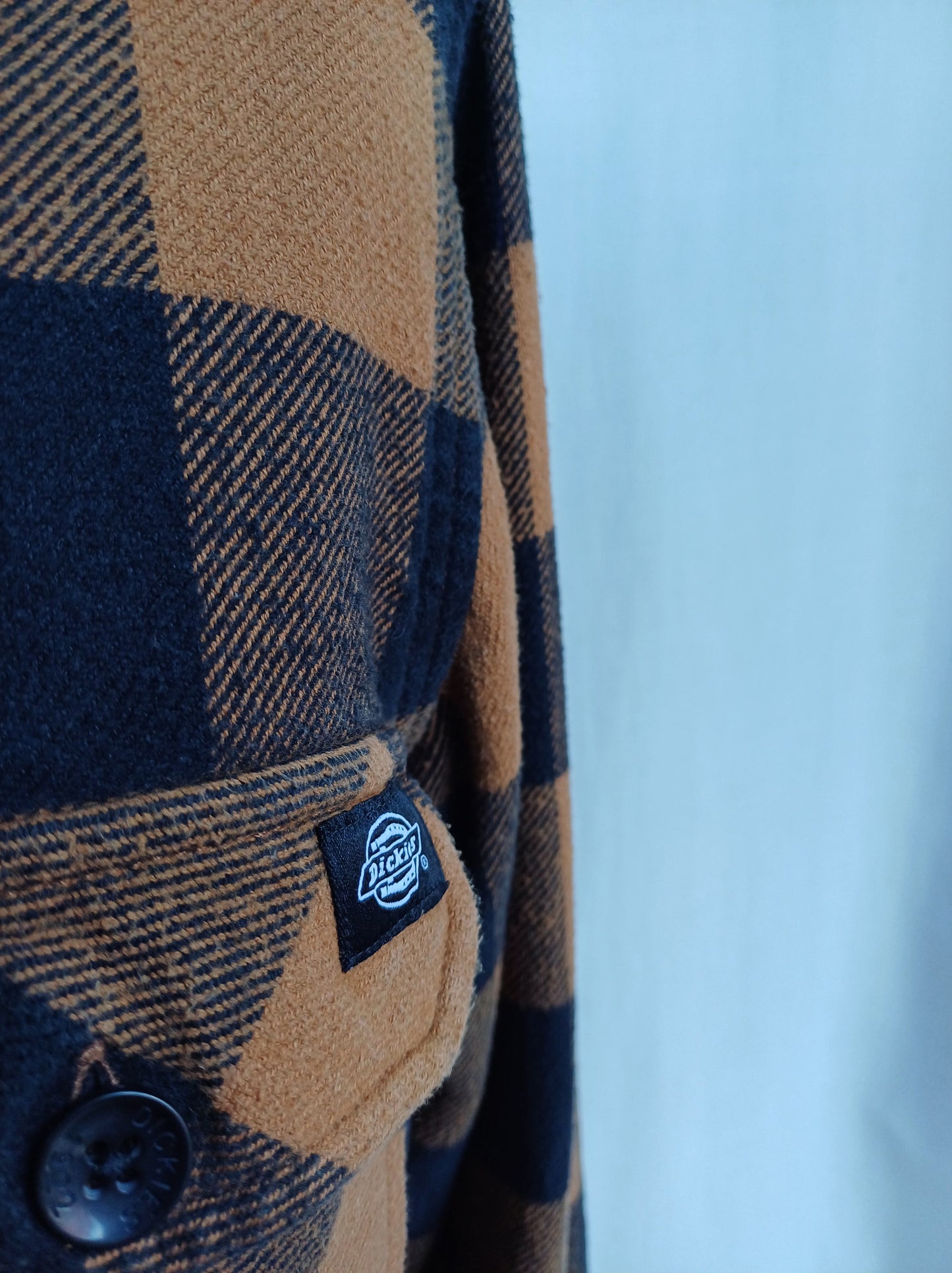 Dickies Plaid Cotton Button Up Flannel Shirt Mens XL