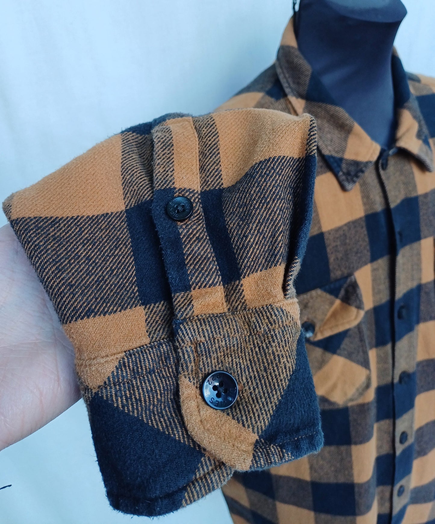 Dickies Plaid Cotton Button Up Flannel Shirt Mens XL