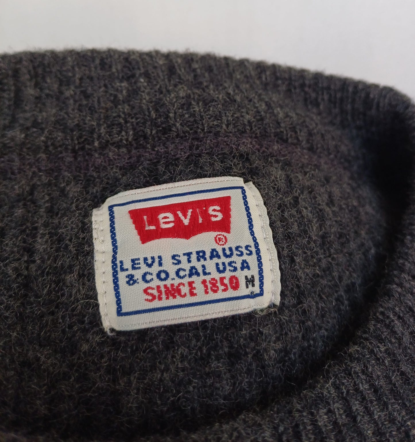 Vintage Levi's Strauss Lambswool Pullover Knit Sweater Mens M