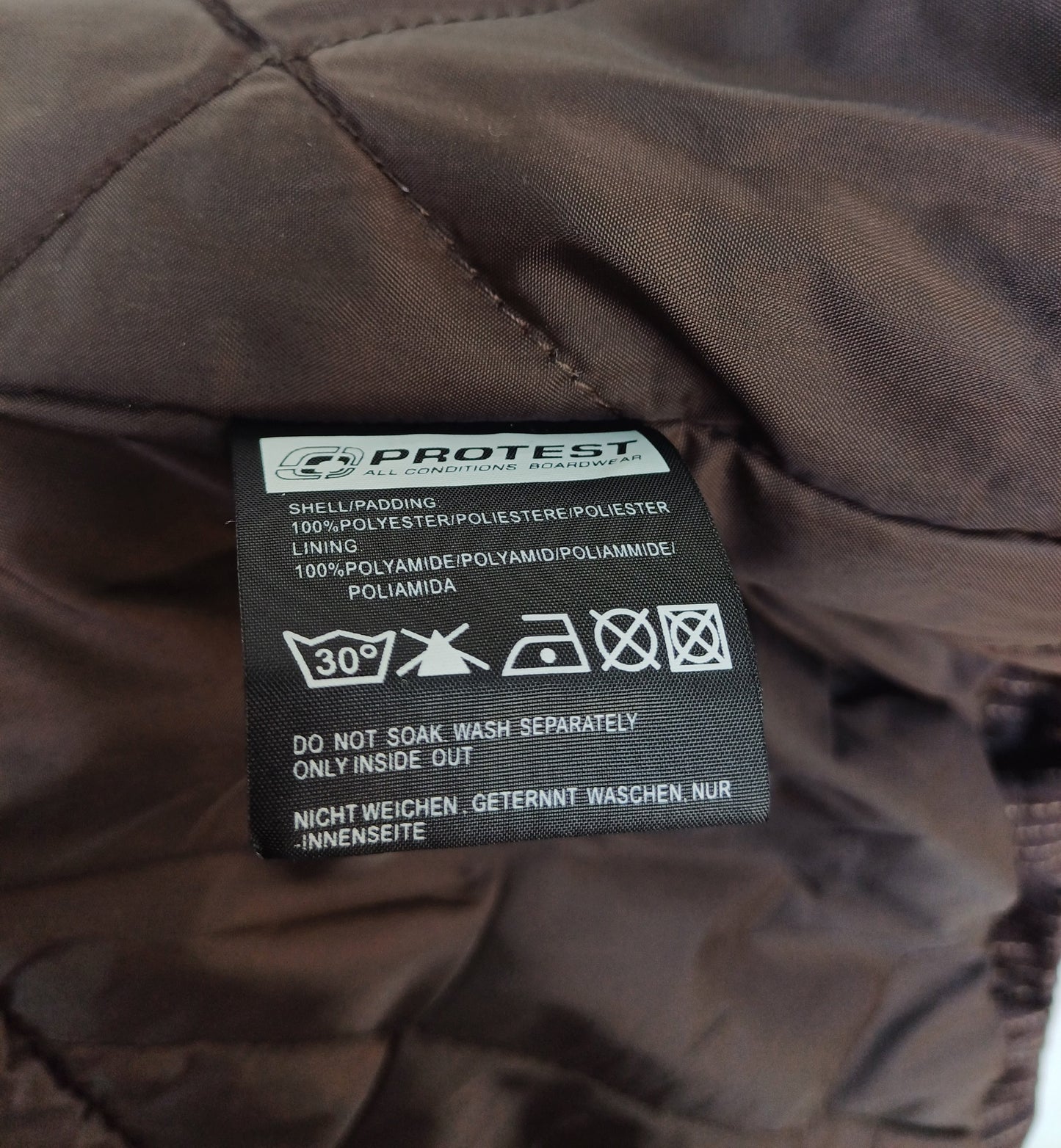 Protest Geotech 4.0 mm Full Zip Ski Hooded Jacket Mens L