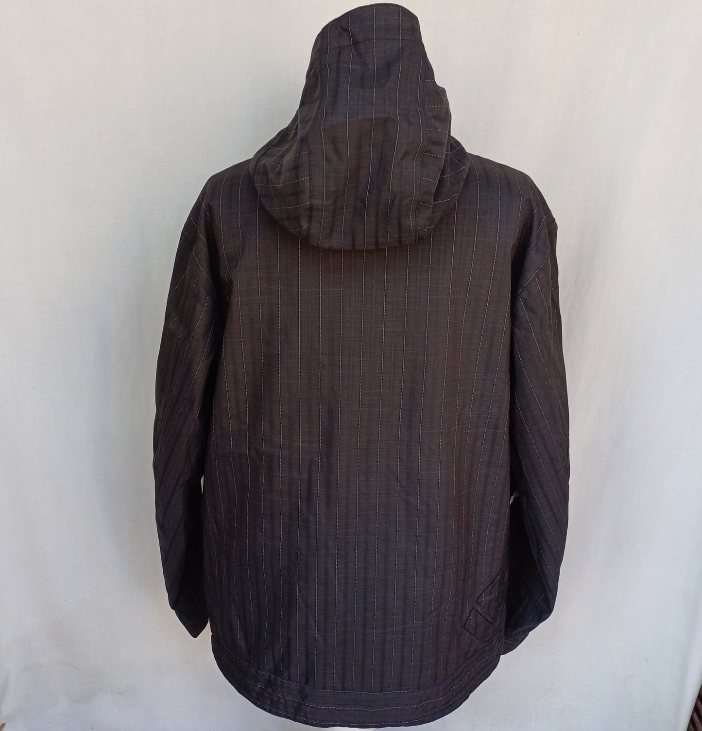 Burton Esquire Snowboarding Ski Jacket Black Pinstripe Mens L