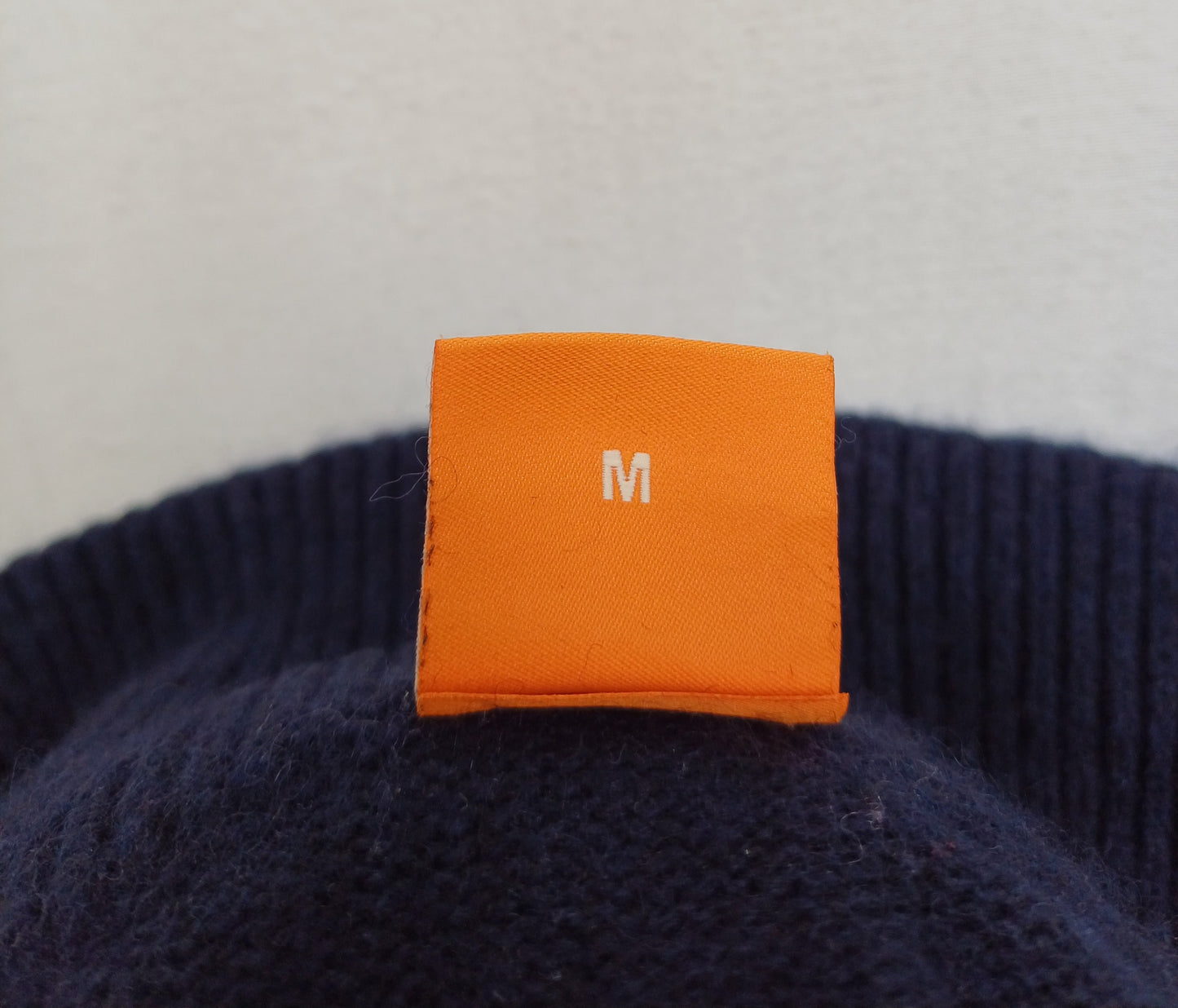 Hugo Boss Orange Wool/Cotton Zip Pullover Knit Sweater Mens M
