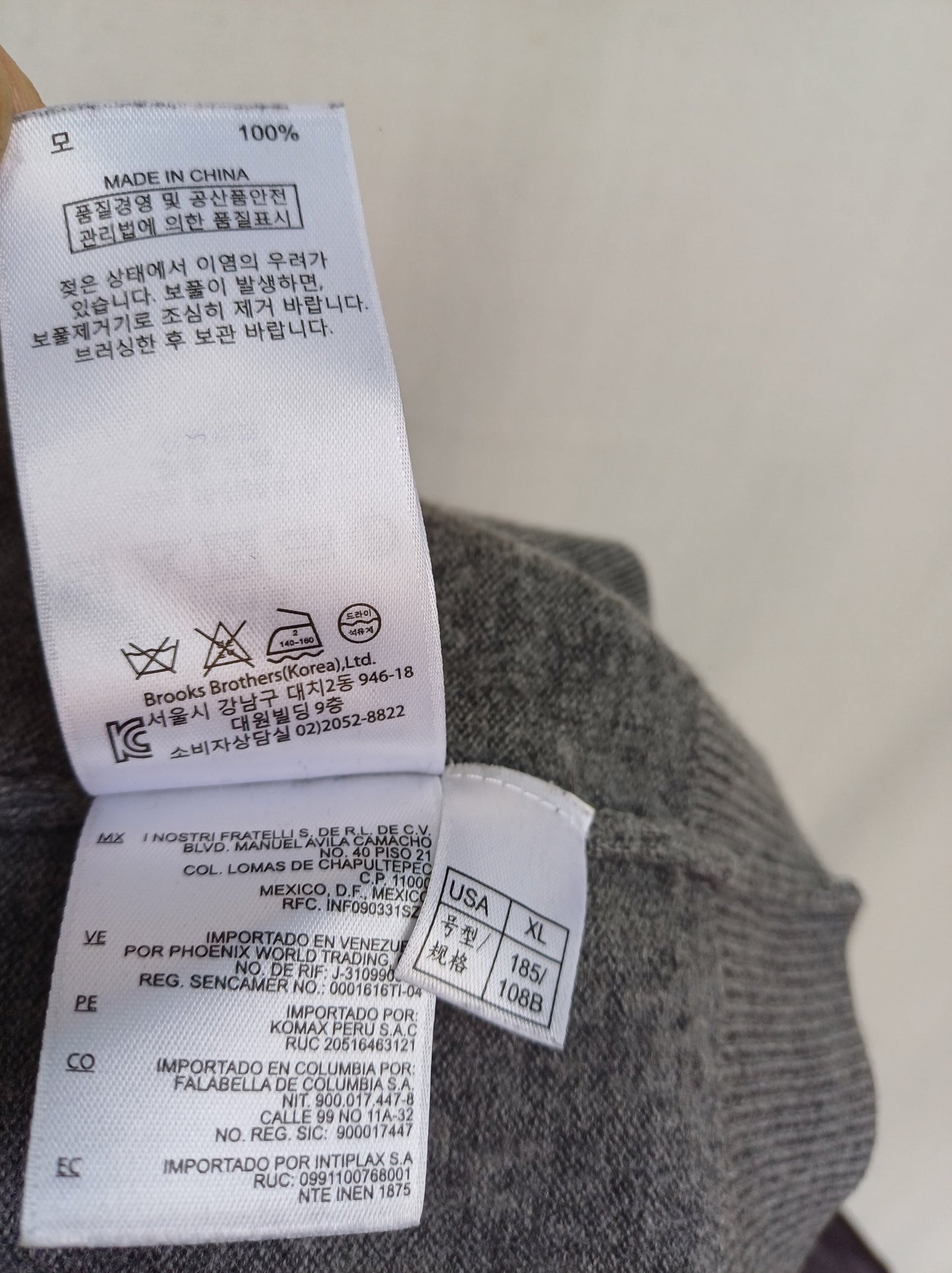 Brooks Brothers Merino Wool Button Cardigan Mens XL