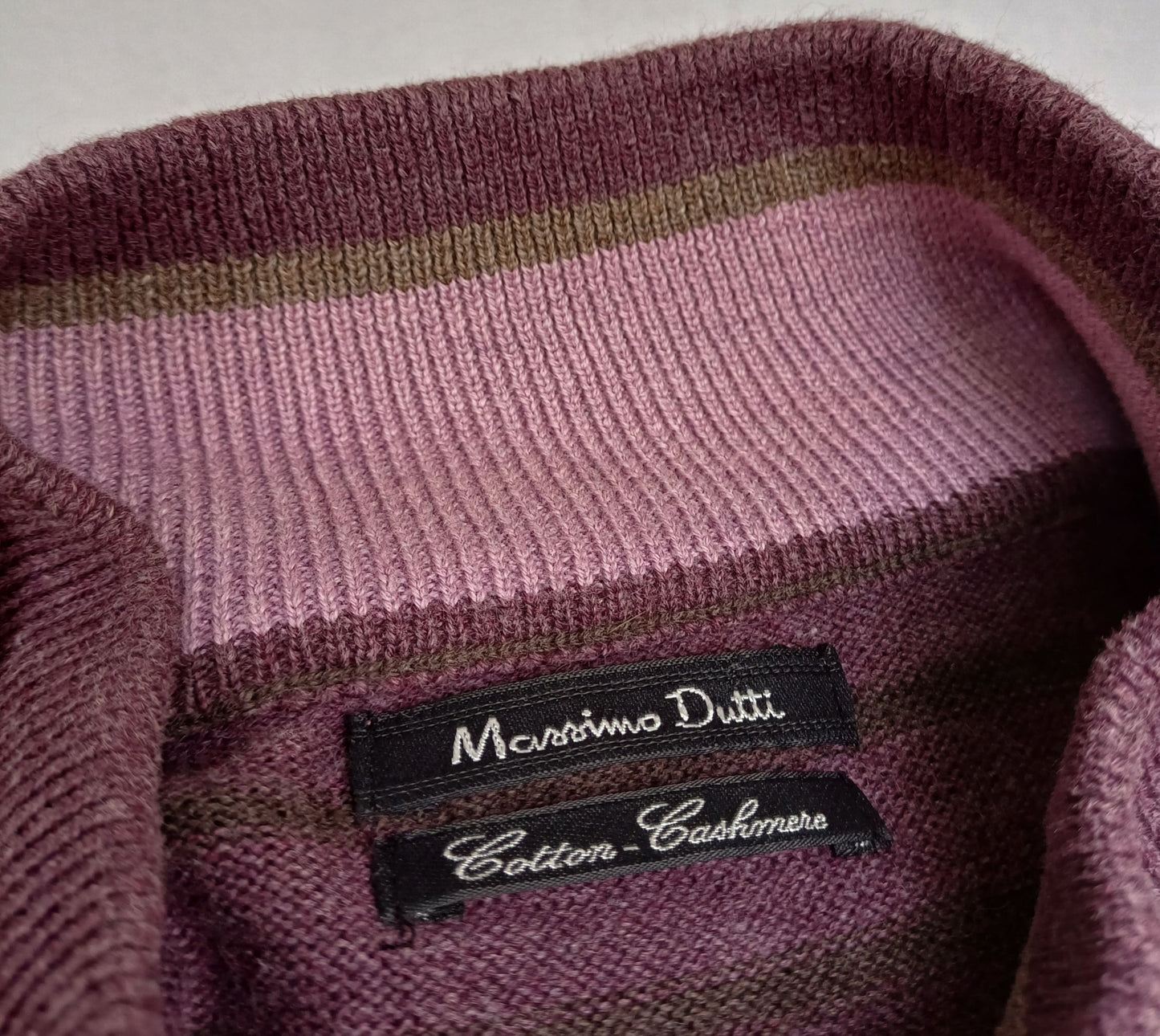 Massimo Dutti Button Cotton/Cashmere Sweater Mens L
