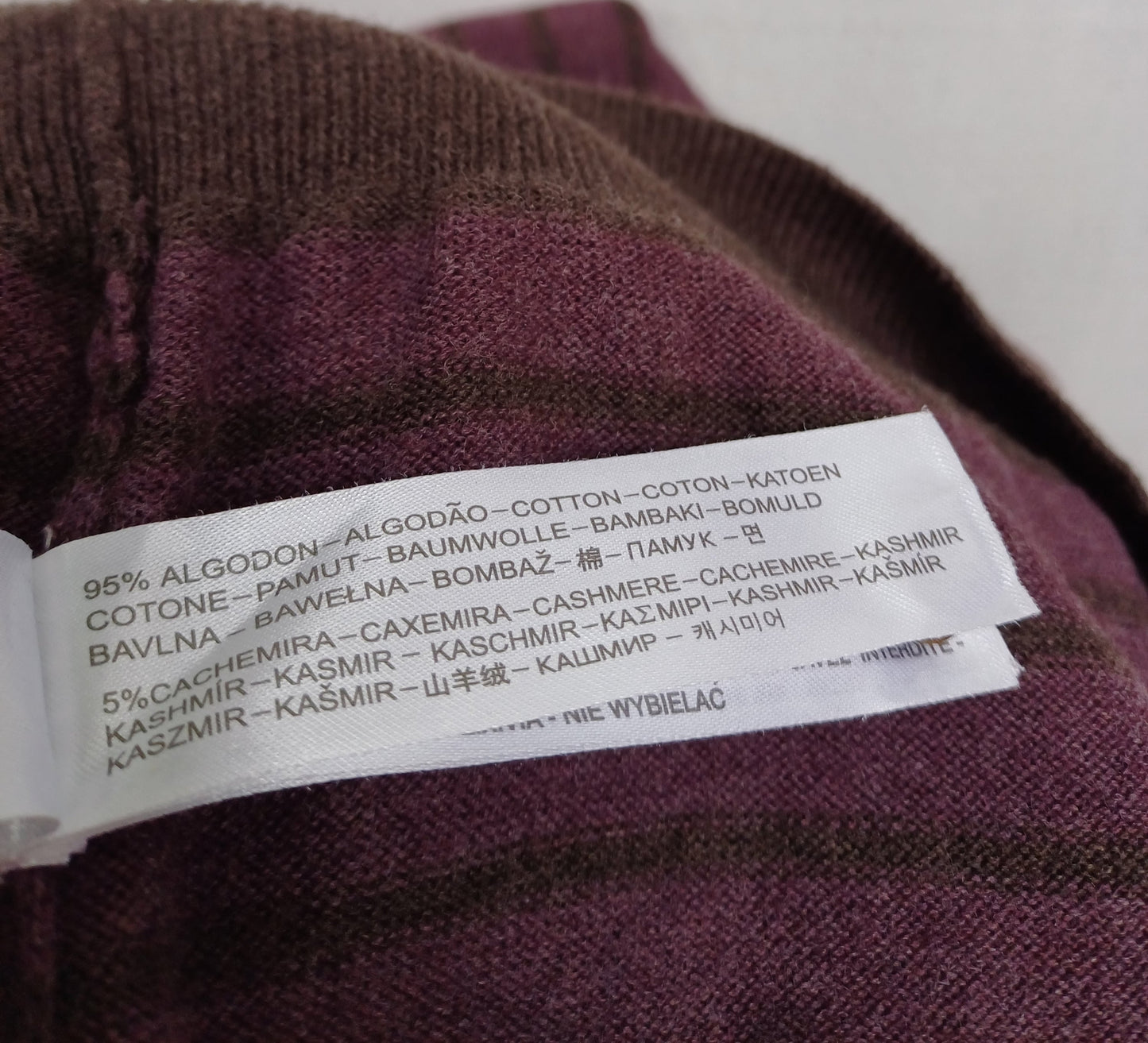 Massimo Dutti Button Cotton/Cashmere Sweater Mens L