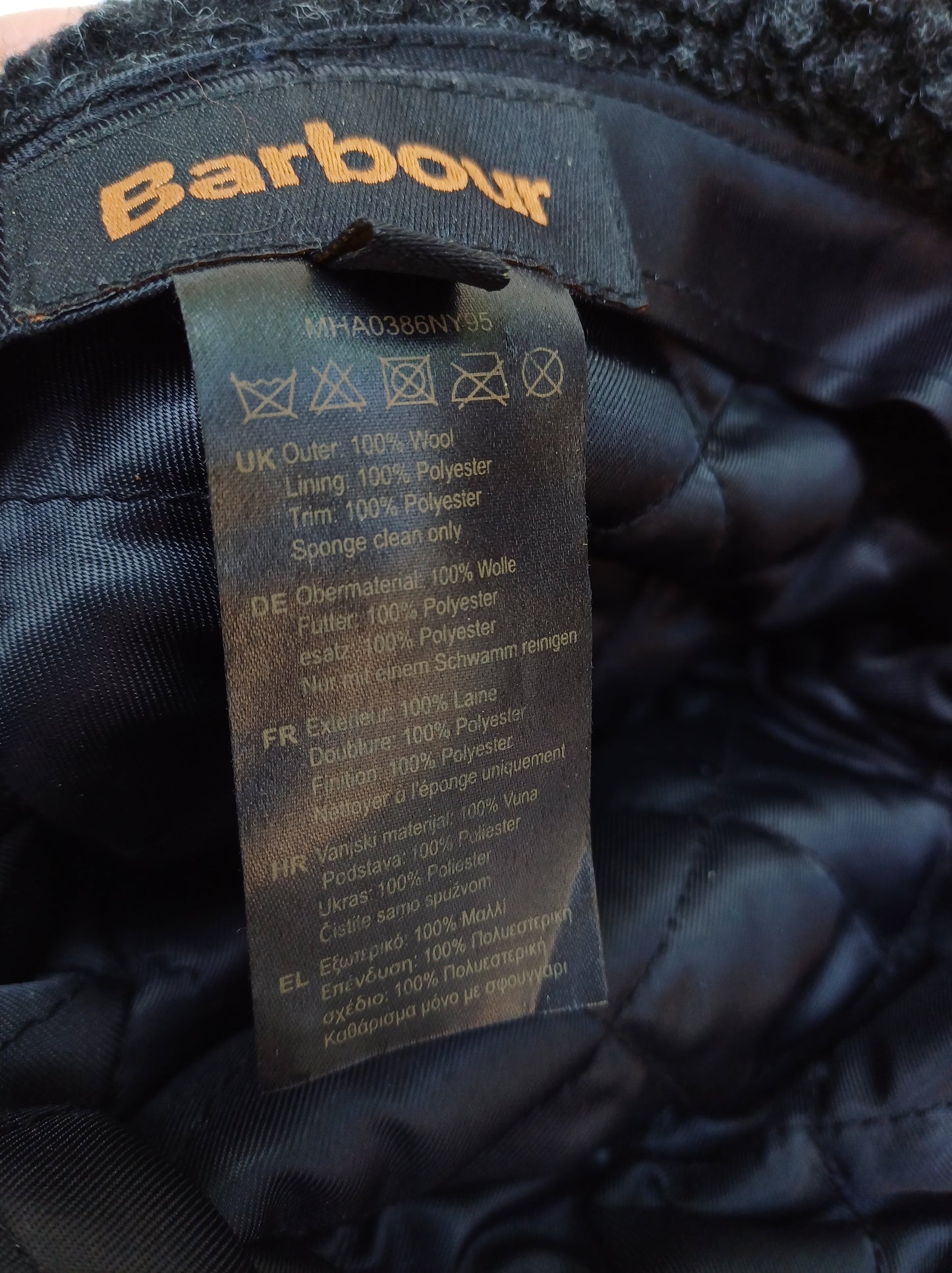 Barbour Stanhope Trapper Wool Hat Size Adult Small