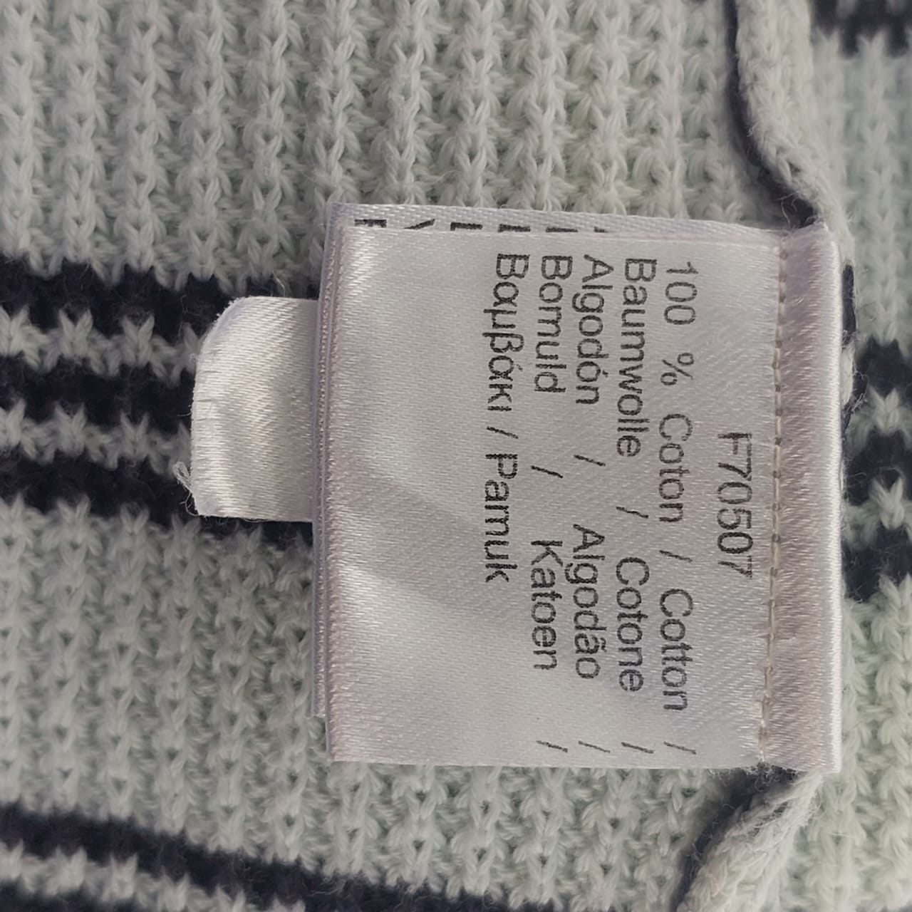 Lacoste 100% Cotton Striped Sweater Mens L