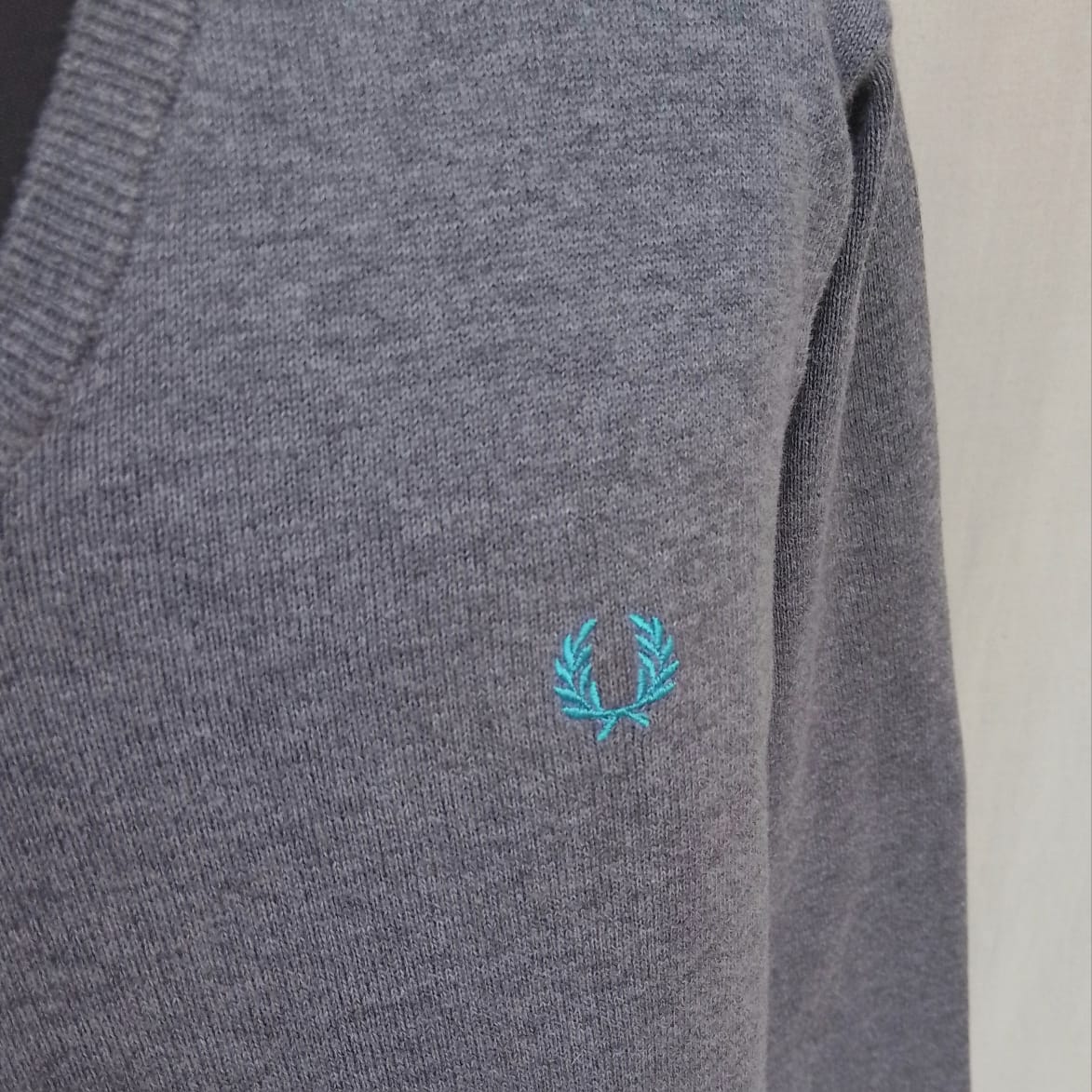 Fred Perry 100% Cotton Pullover Sweater Mens S