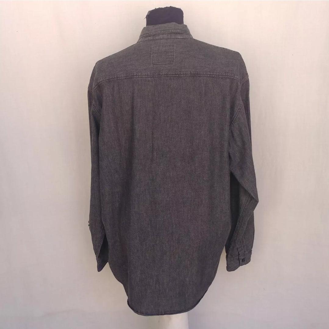 Moschino Jeans Cotton Check Button Down Shirt Mens L
