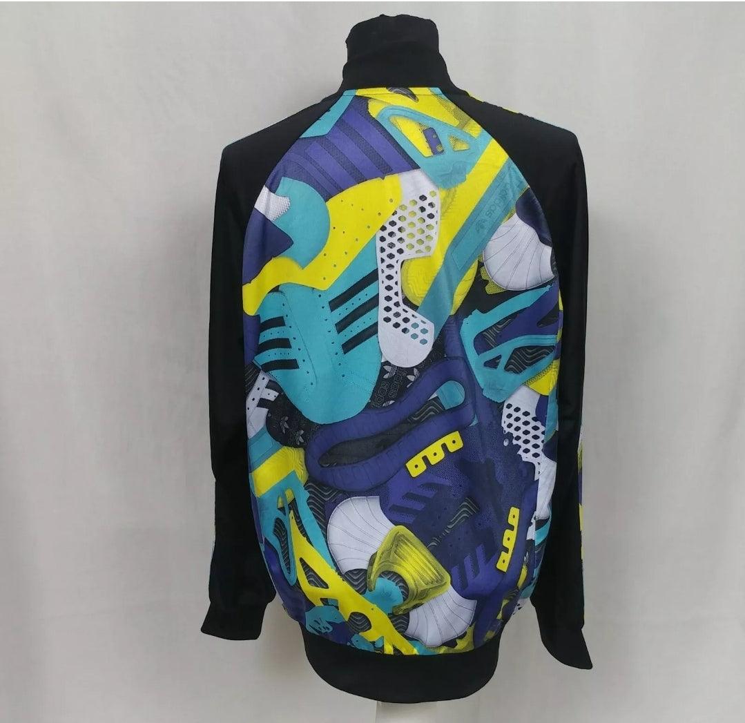 Adidas Originals AOP Montage Firebird Superstar Track Top Jacket Mens L