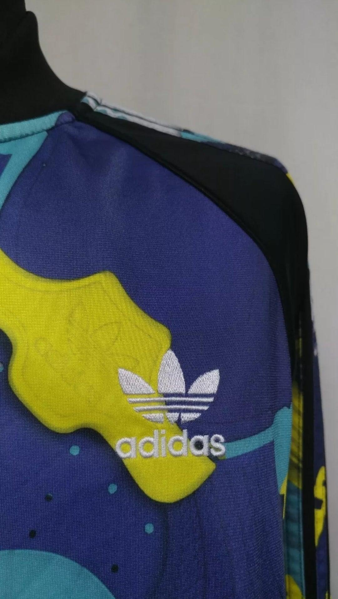Adidas Originals AOP Montage Firebird Superstar Track Top Jacket Mens L