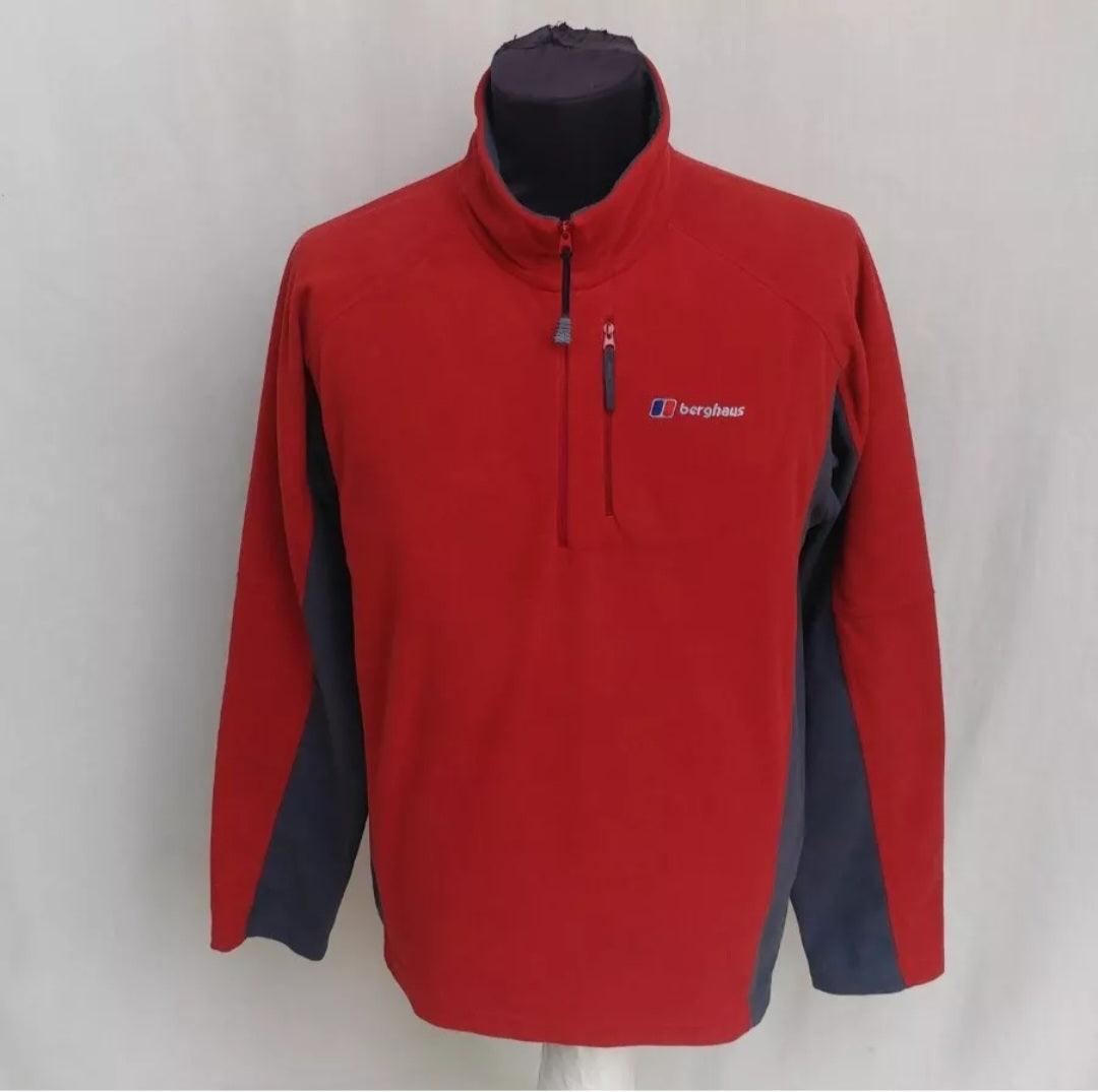Lot Of 2 Berghaus Zip Pullover Fleece Jacket Mens M