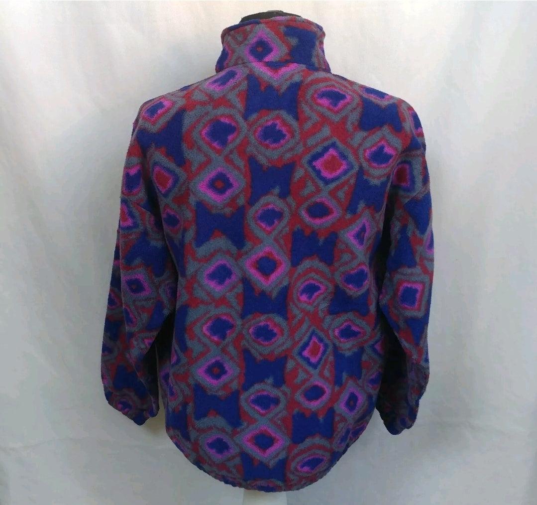 Vintage 90s Fila Magic Line Fleece Polartec Sweater Size M
