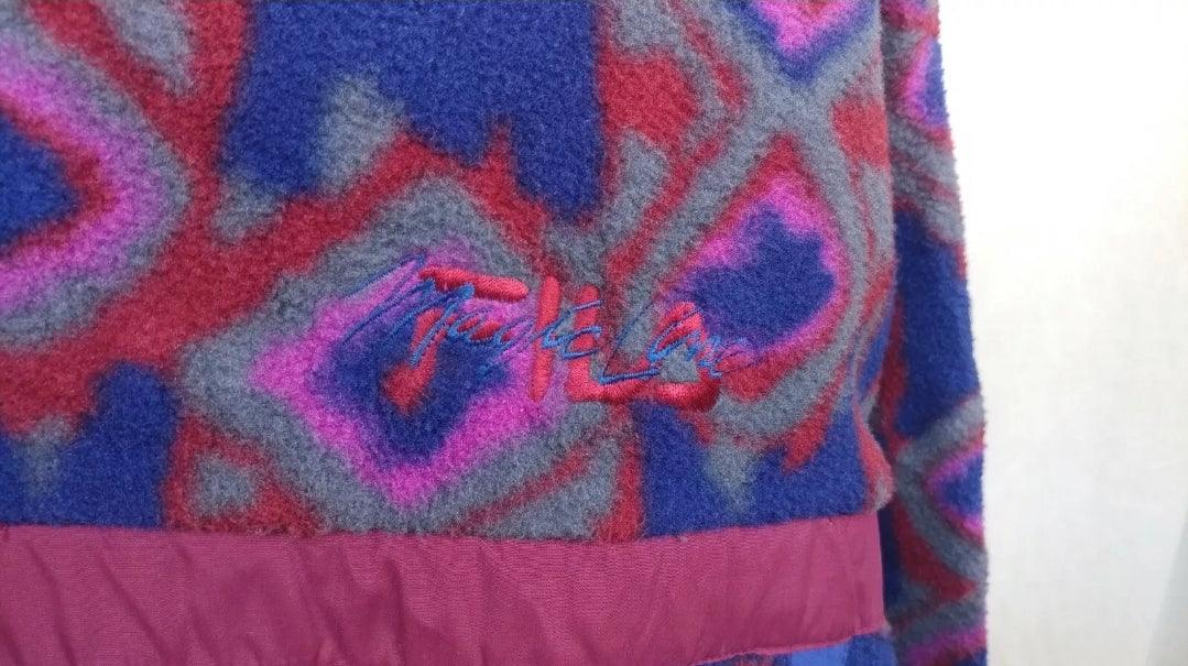 Vintage 90s Fila Magic Line Fleece Polartec Sweater Size M